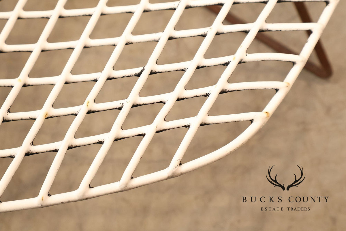 Mid Century Modern Harry Bertoia Style Diamond Wire Lounge Chair