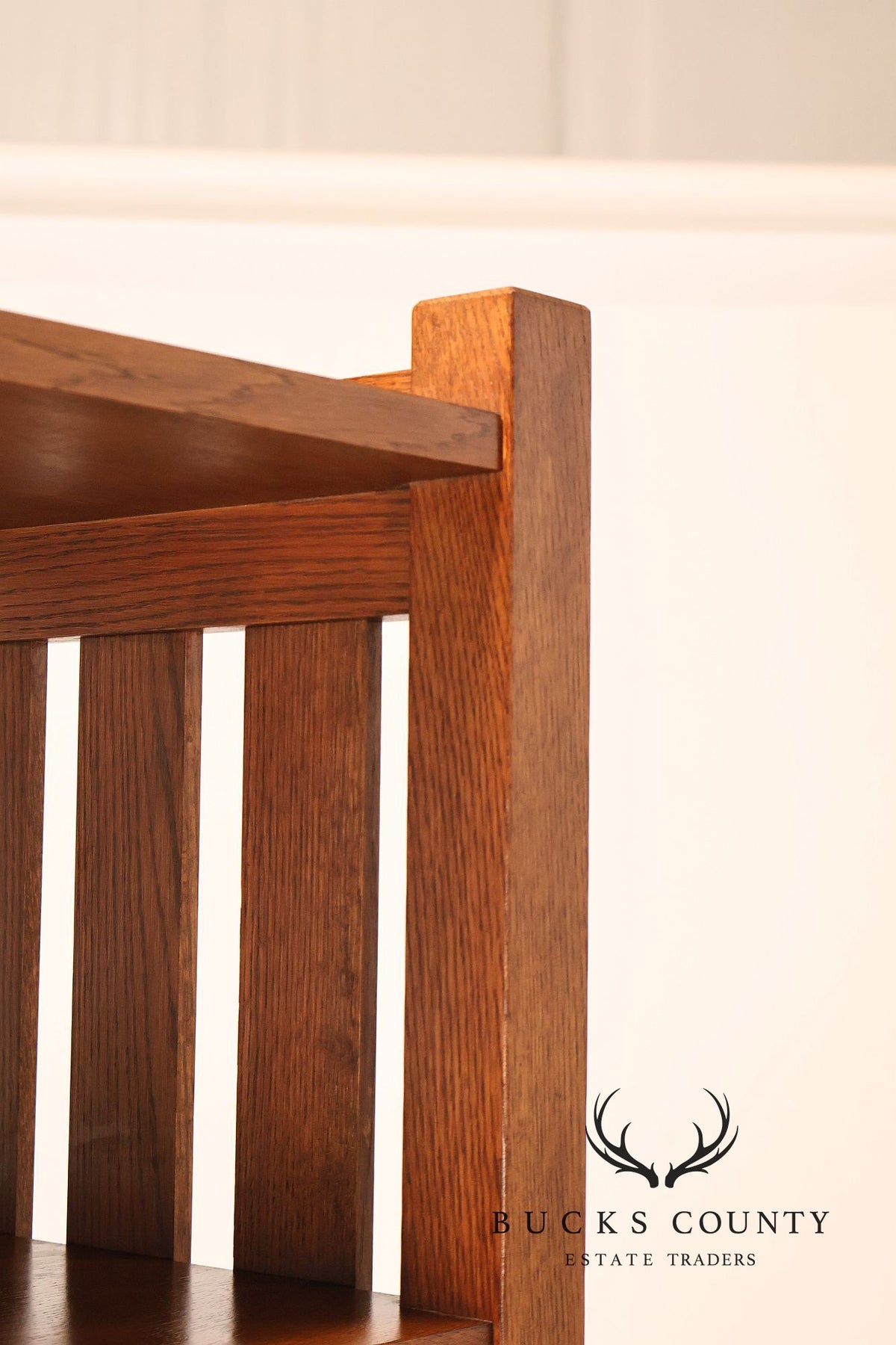 Stickley Mission Collection Oak Open Bookcase