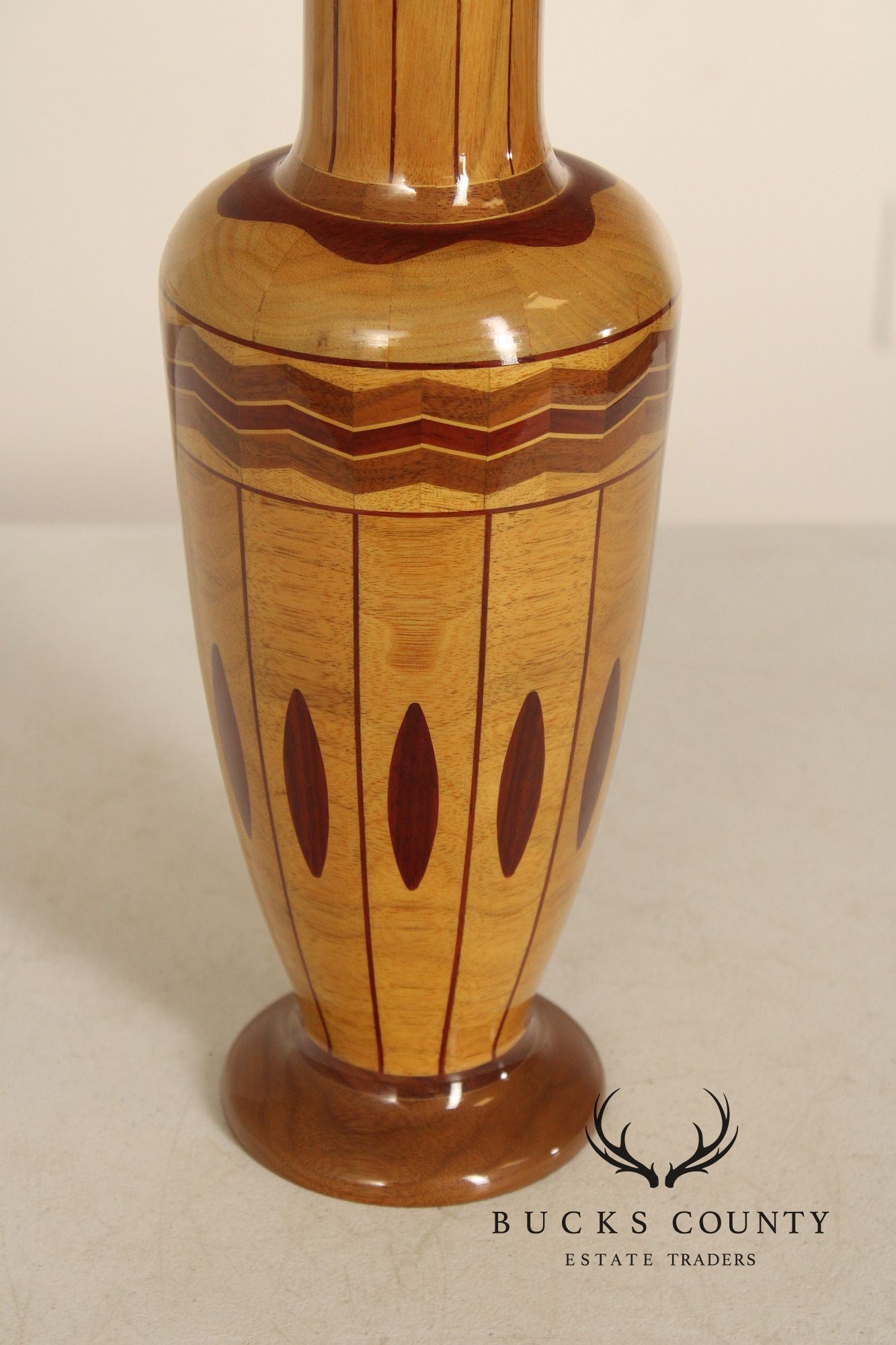 Philip M. Jacoby Set of Three Handcrafted Wood Vases