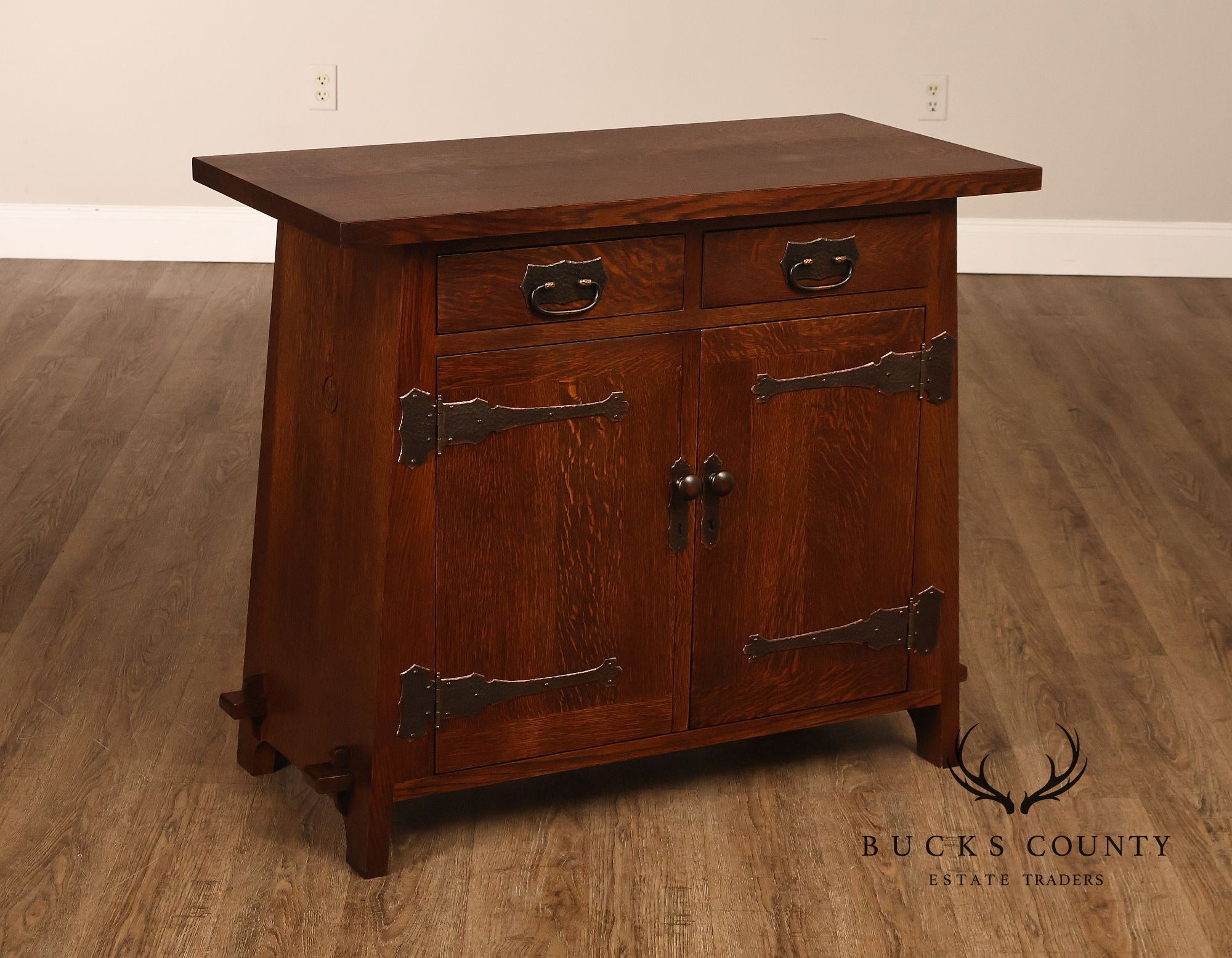 Stickley Roycroft Reissue Mission Oak Cellarette Cabinet