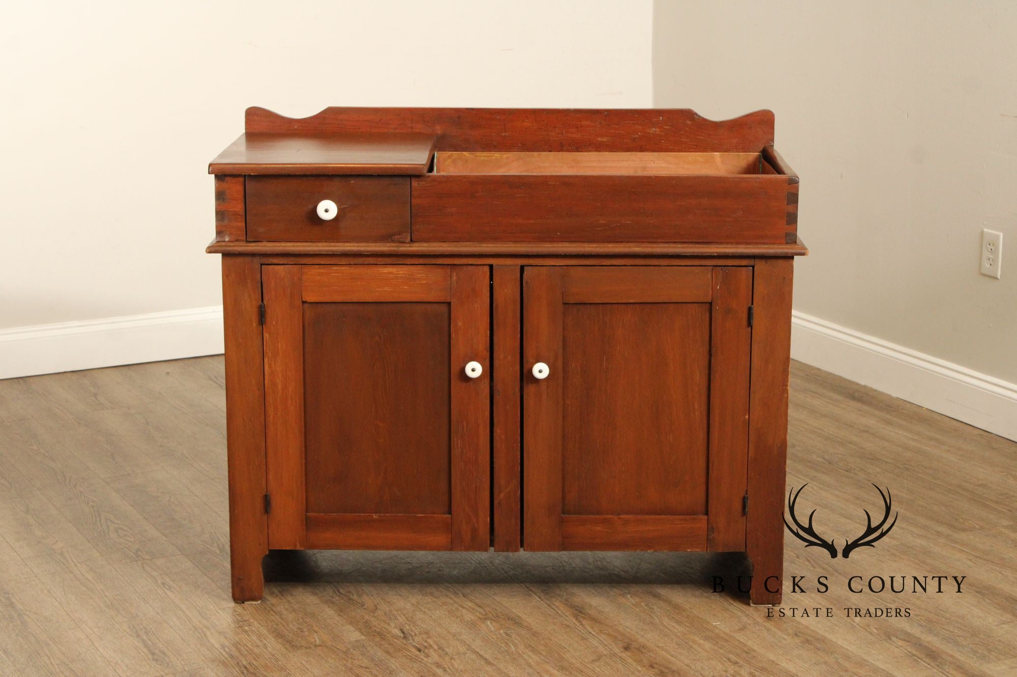 Antique Farmhouse Dry Sink Cabinet