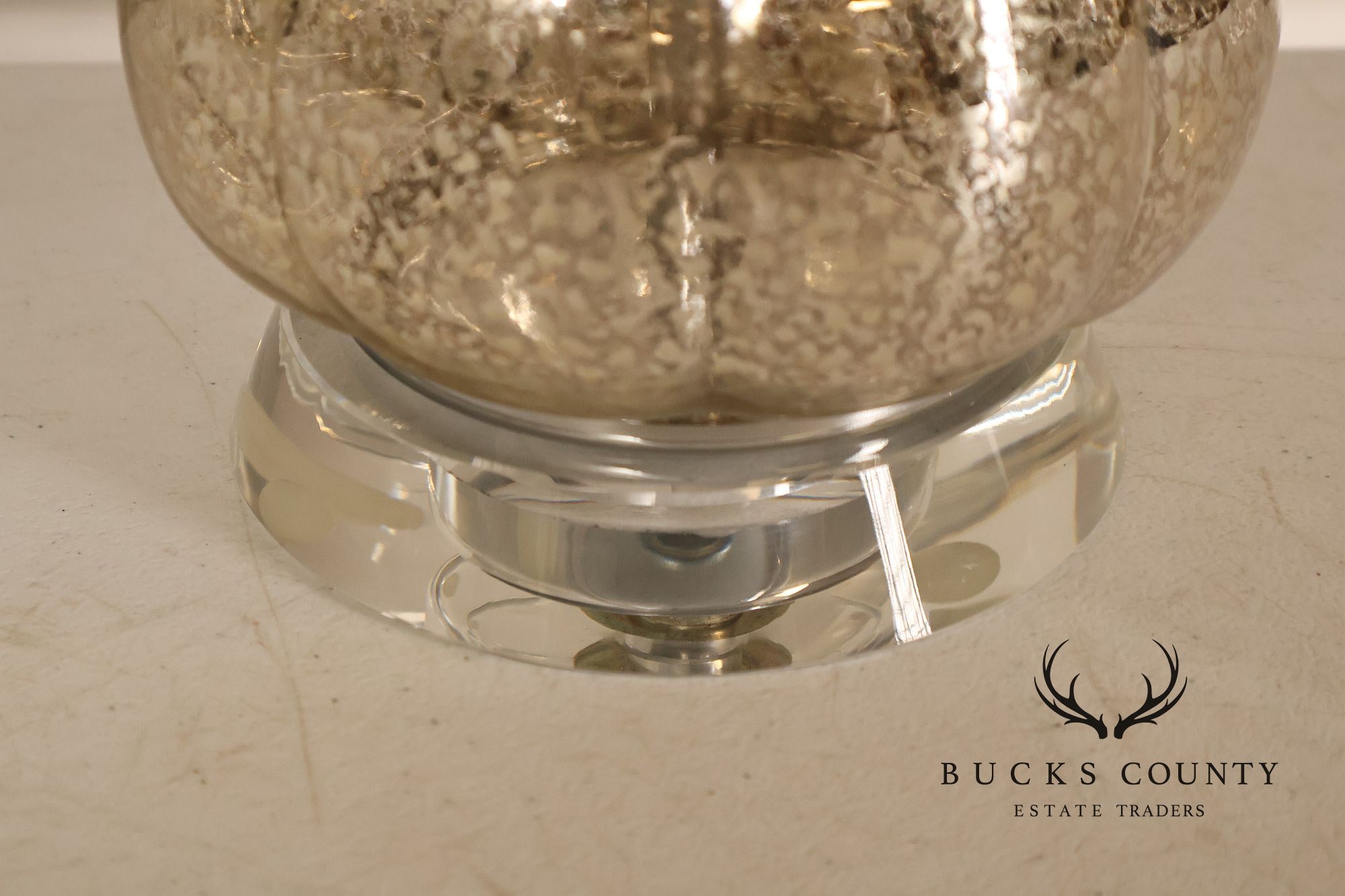 Contemporary Mercury Glass Table Lamp