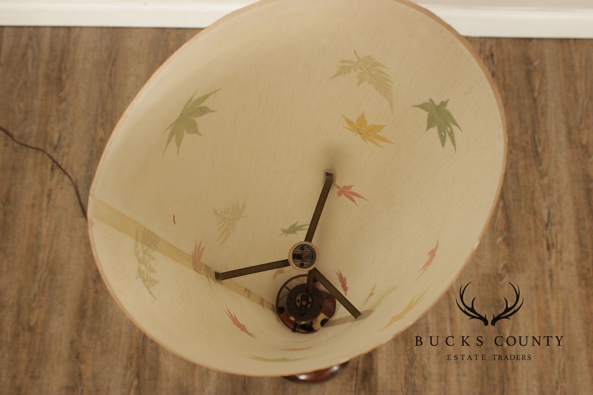 Modeline Mid Century Modern Walnut Floor Lamp