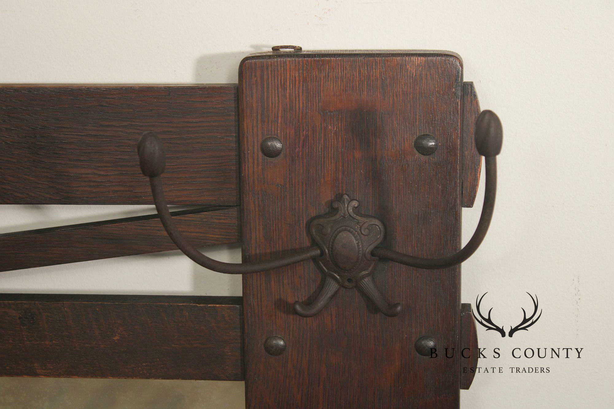 Arts and Crafts Oak Wall Mirror