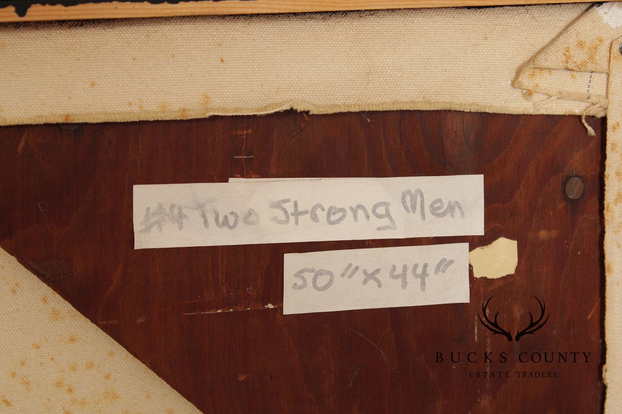 Anne Cooper Dobbins Oil Painting, 'Two Strong Men'