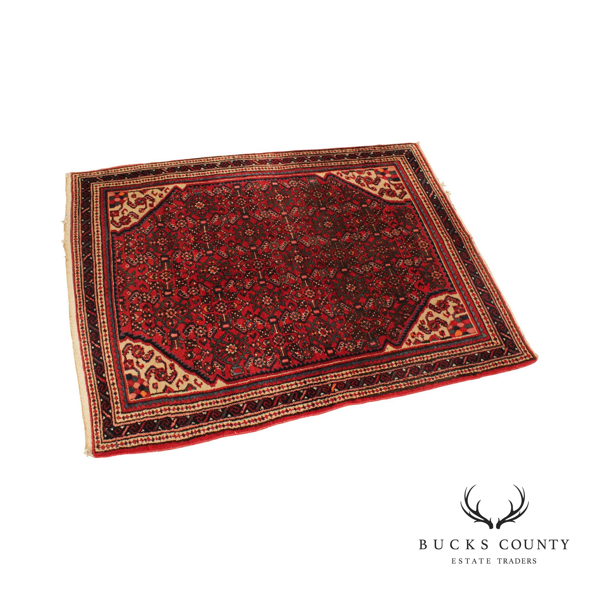 Persian Kashan Area Rug, 5' x 3'