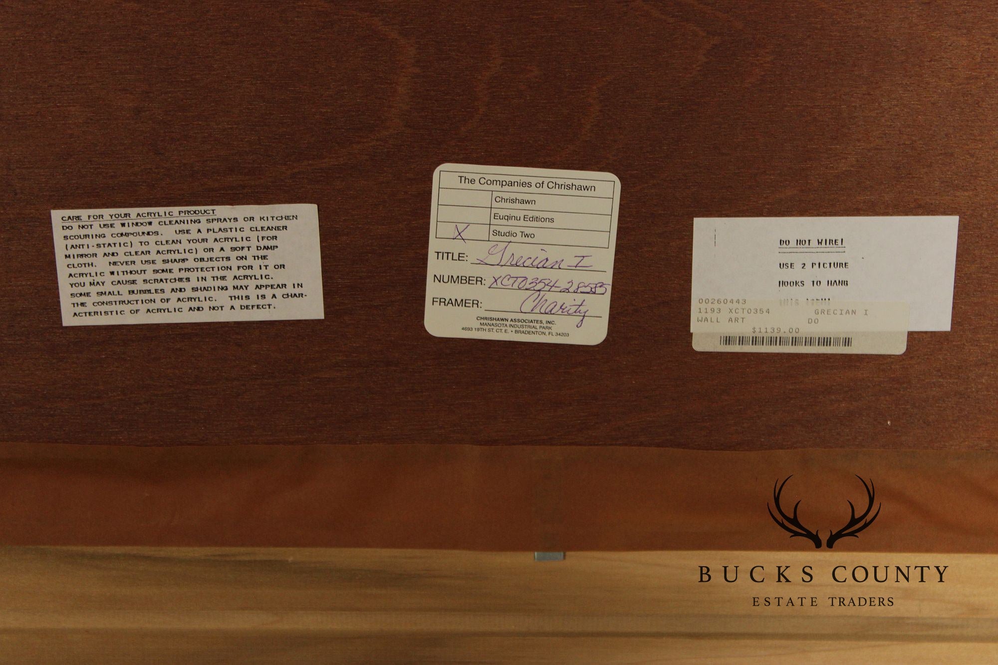 Crishawn Custom Framed Framed Art Print, 'Grecian I'