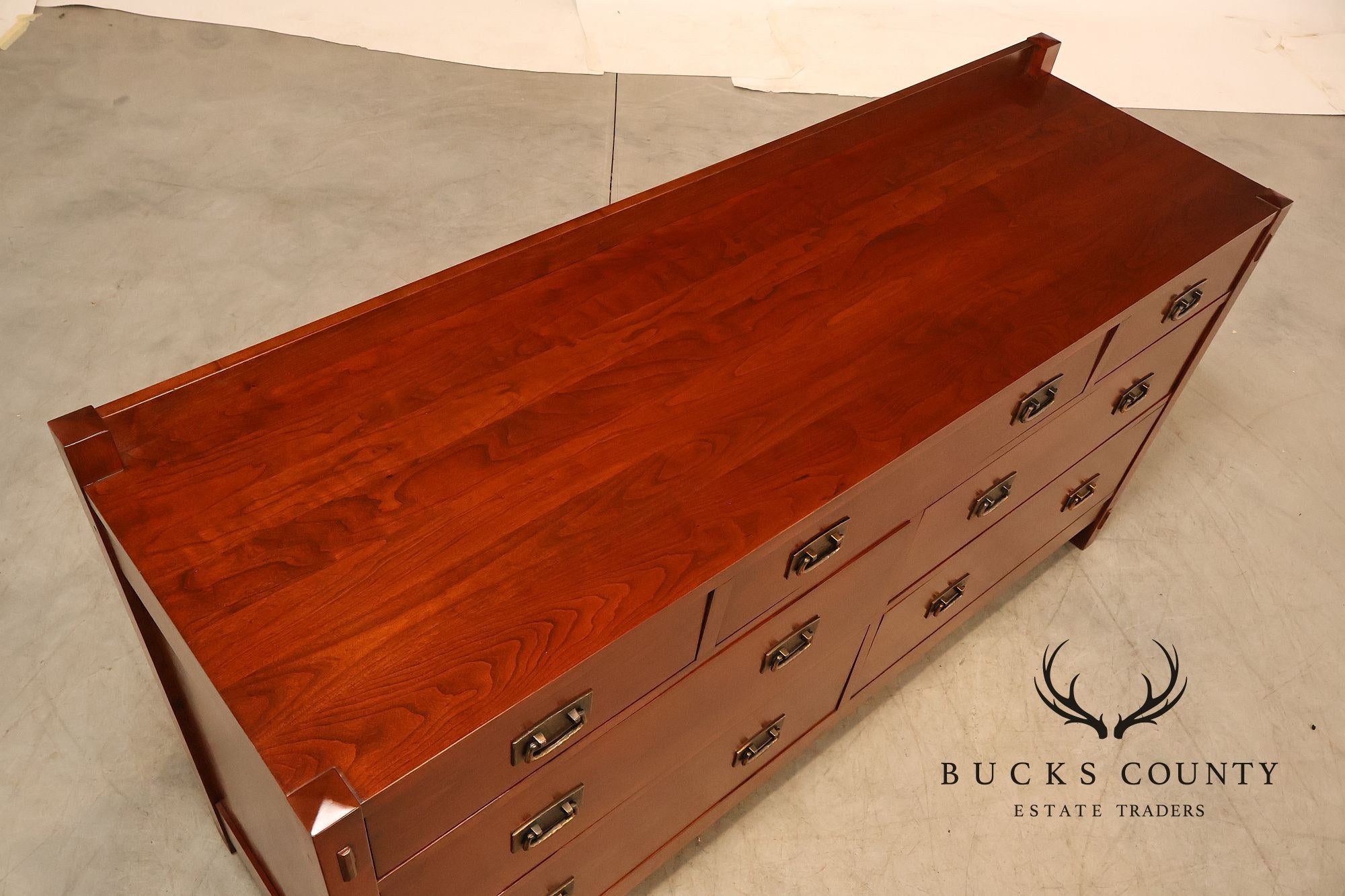 Stickley Mission Collection Cherry Seven Drawer Low Dresser