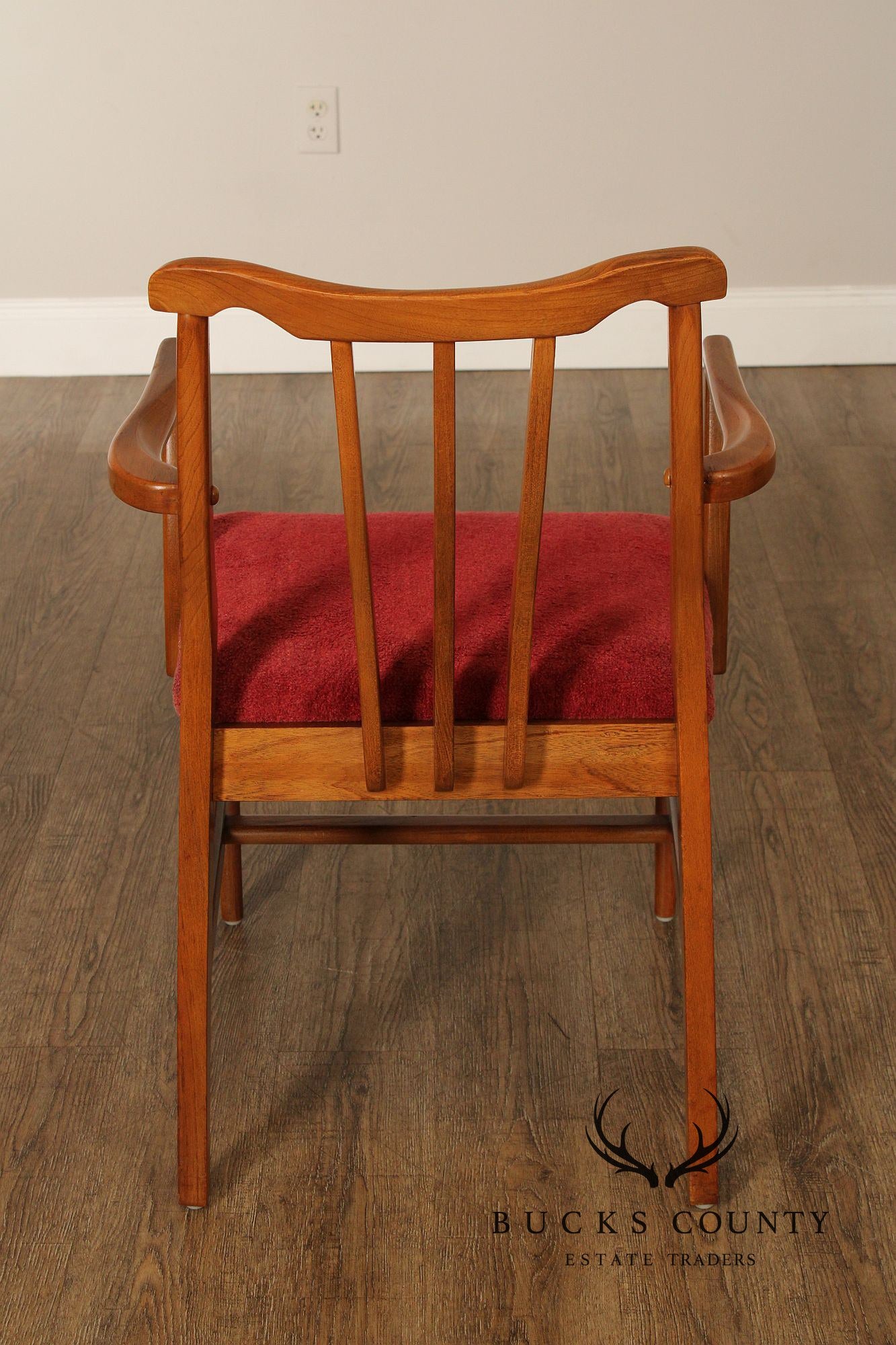 Mid Century Modern Set of Six Walnut Dining Chairs