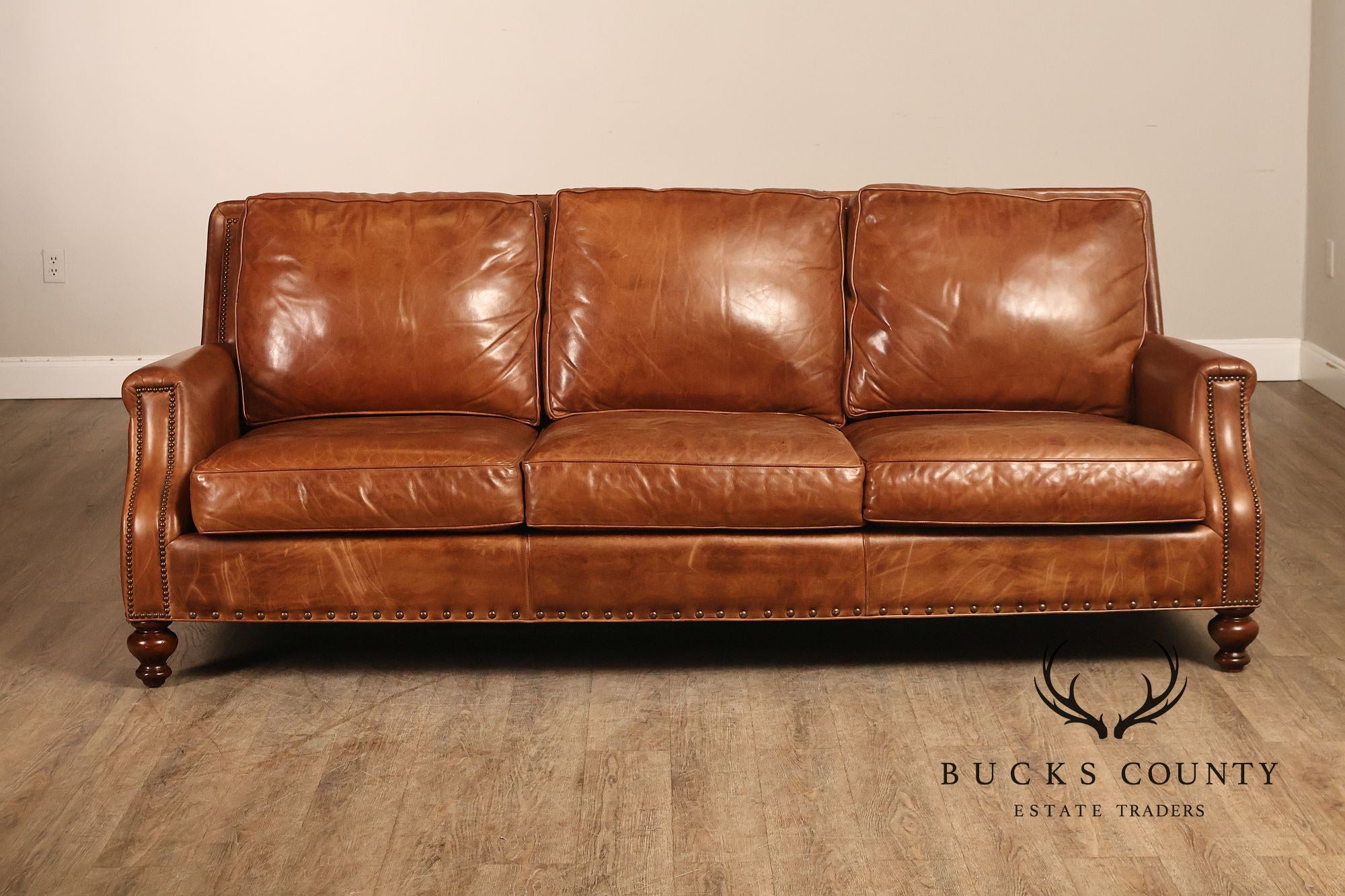 Hancock & Moore 'Rugby Club' Leather Sofa