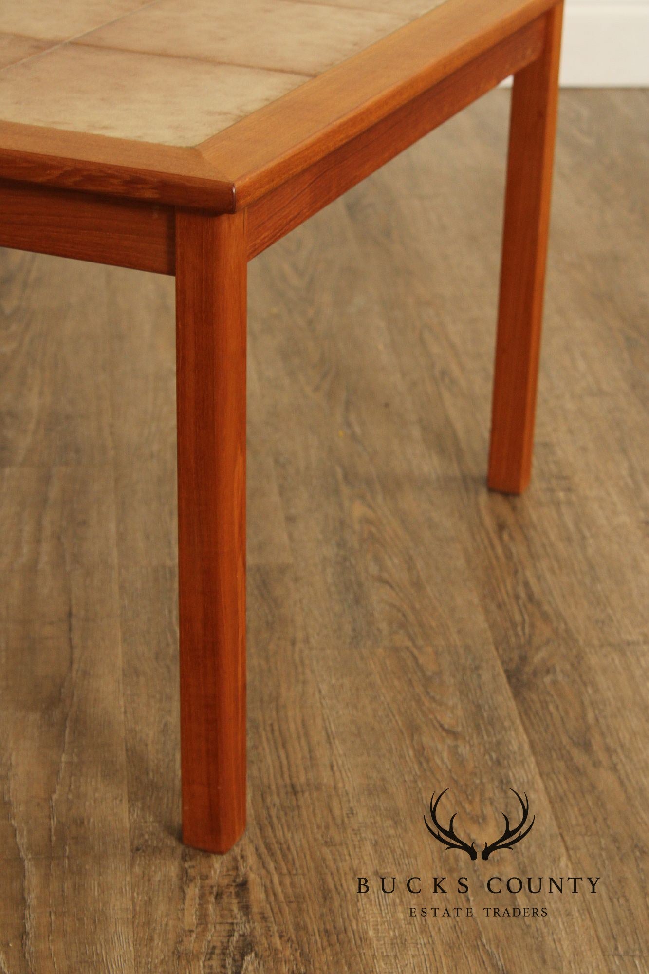 Møbelfabrikken Toften Danish Modern Tile-Top Teak Side Table