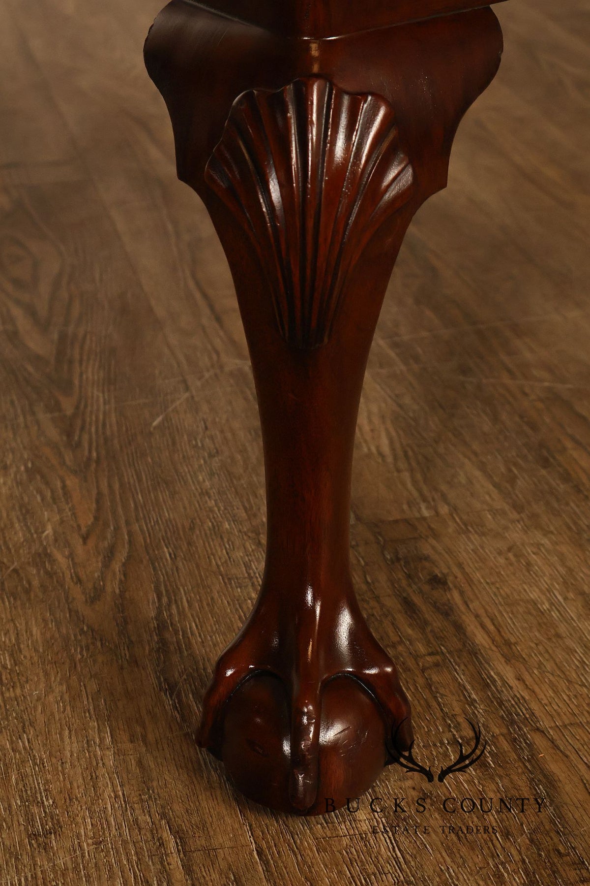 Henkel Harris Set Of Eight Chippendale Mahogany Dining Chairs