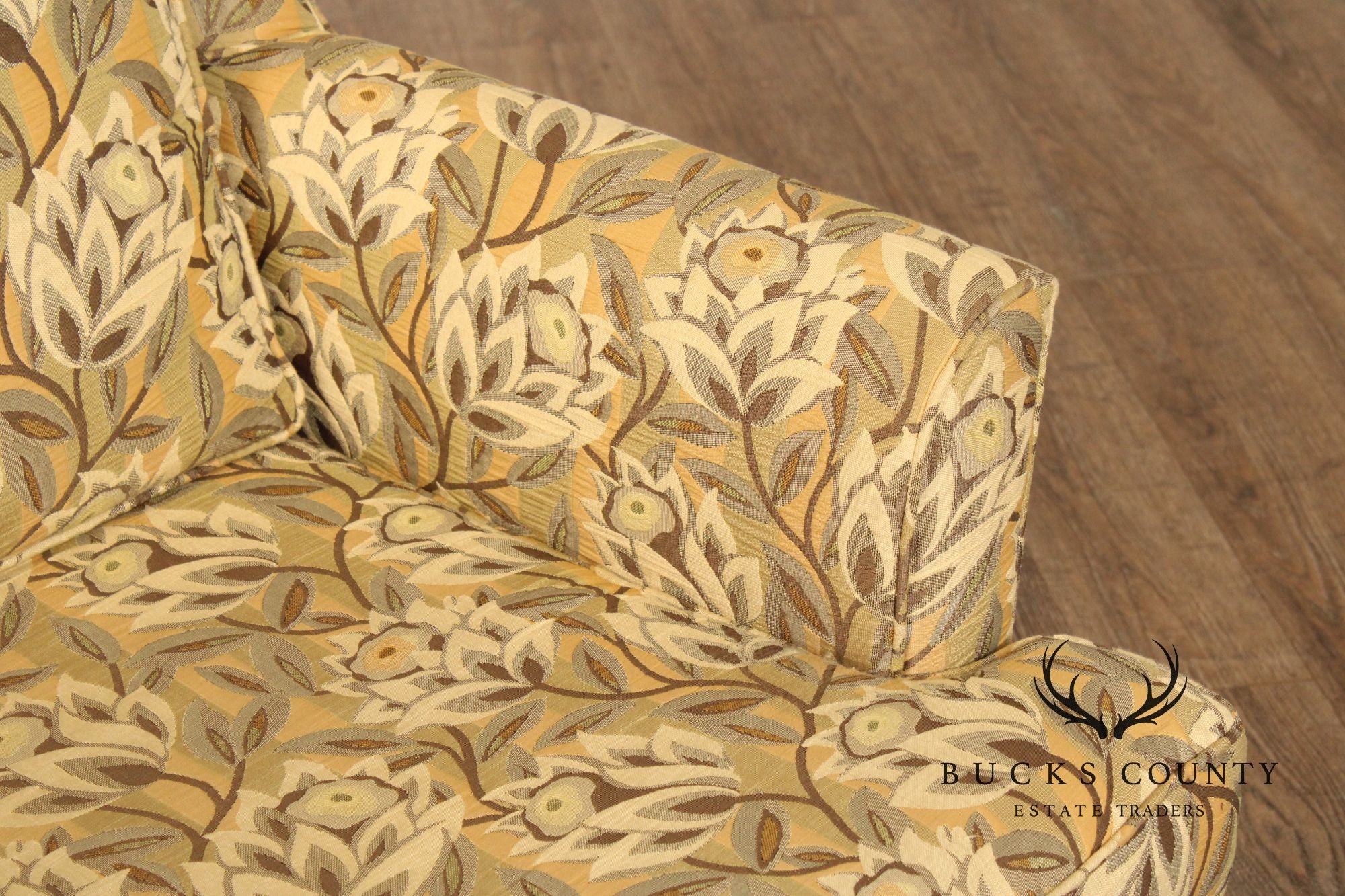 Vintage Pair of Upholstered Lounge Armchairs