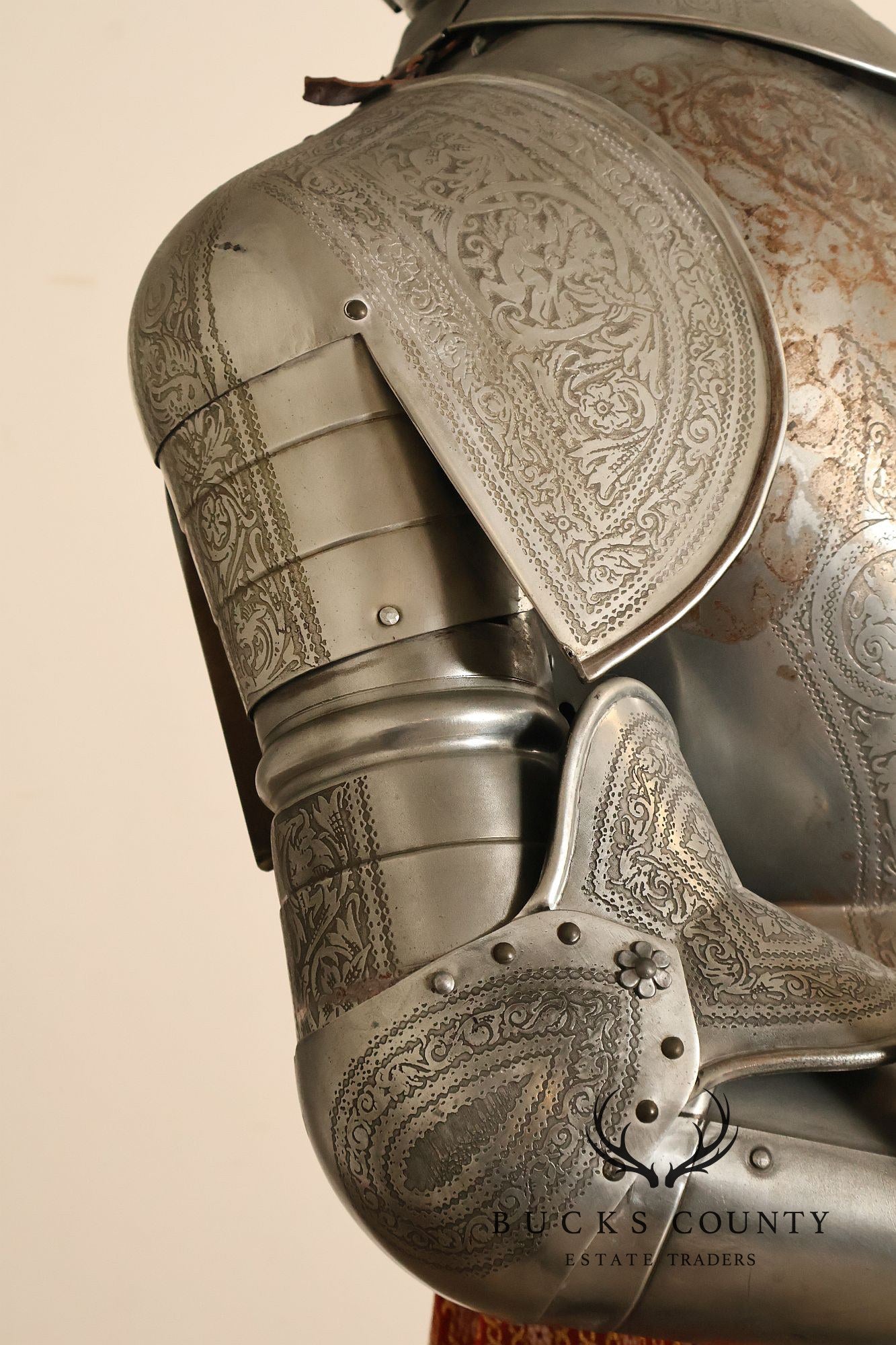 Marto Toledo Spanish Engraved Full Suit of Armor with Sword