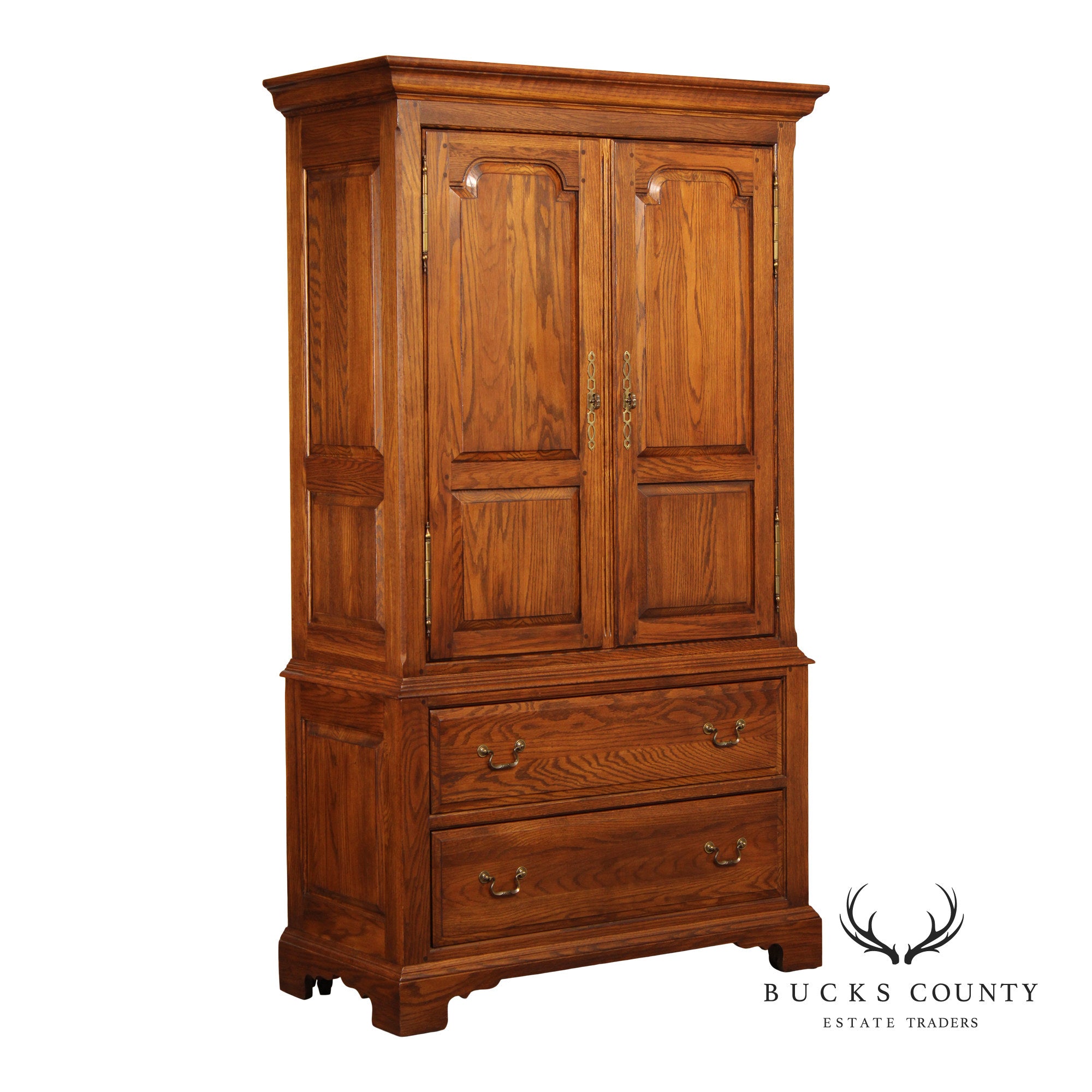 Ethan Allen Vintage Solid Oak Armoire