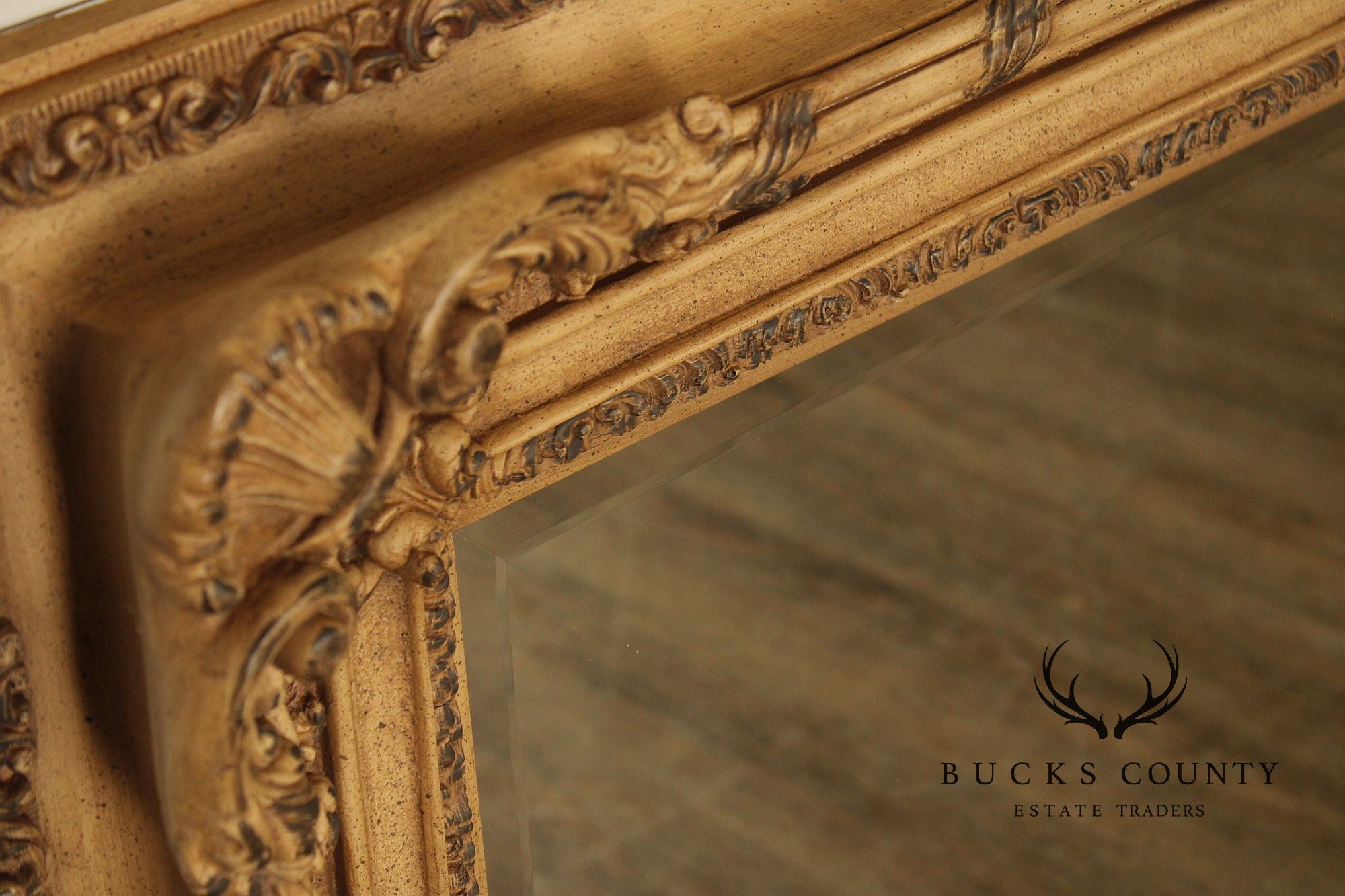 Timeless Reflections Baroque Style Gilt Framed Wall Mirror