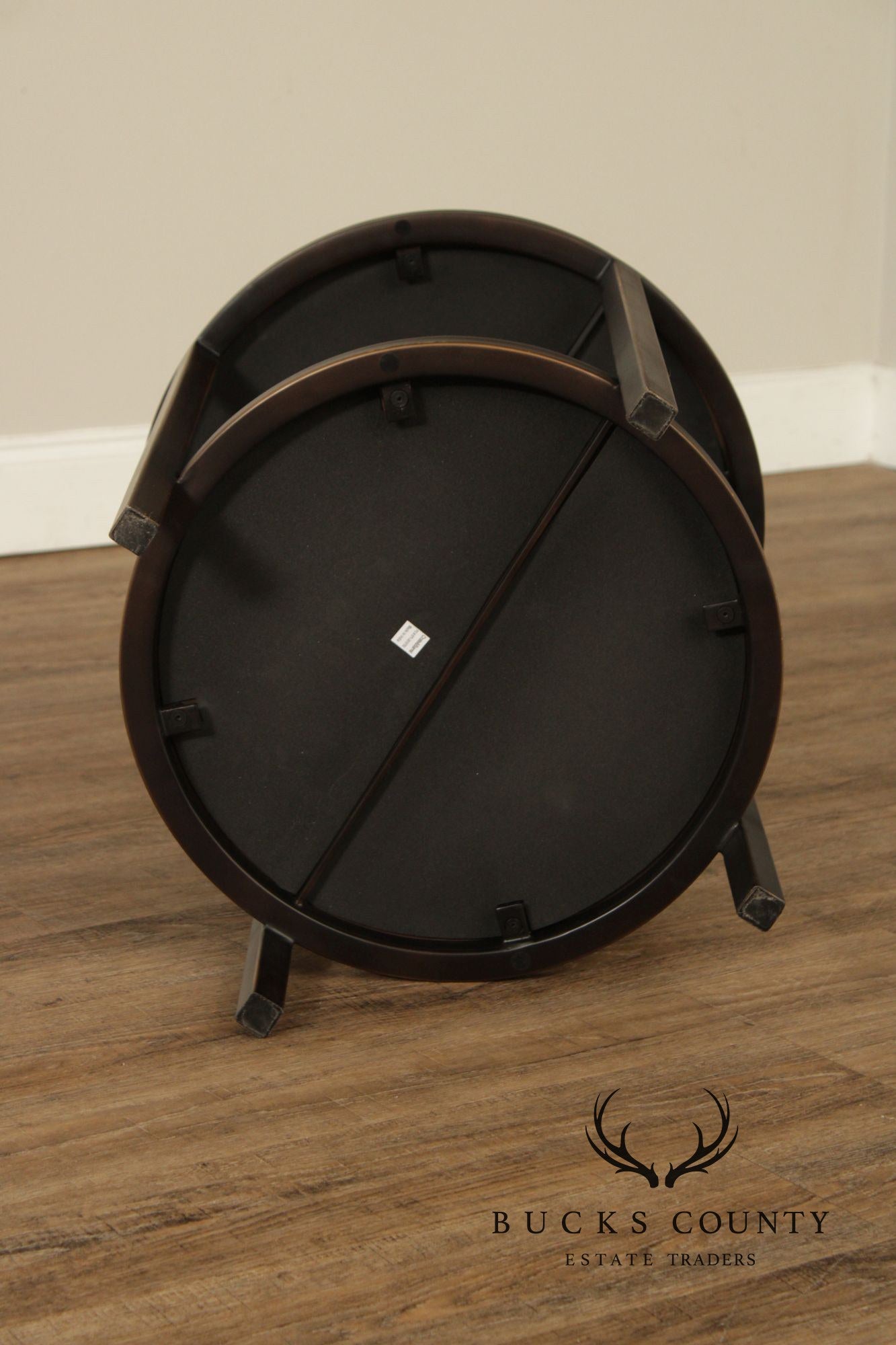 Crate & Barrel Modern Round Two-Tier End Table
