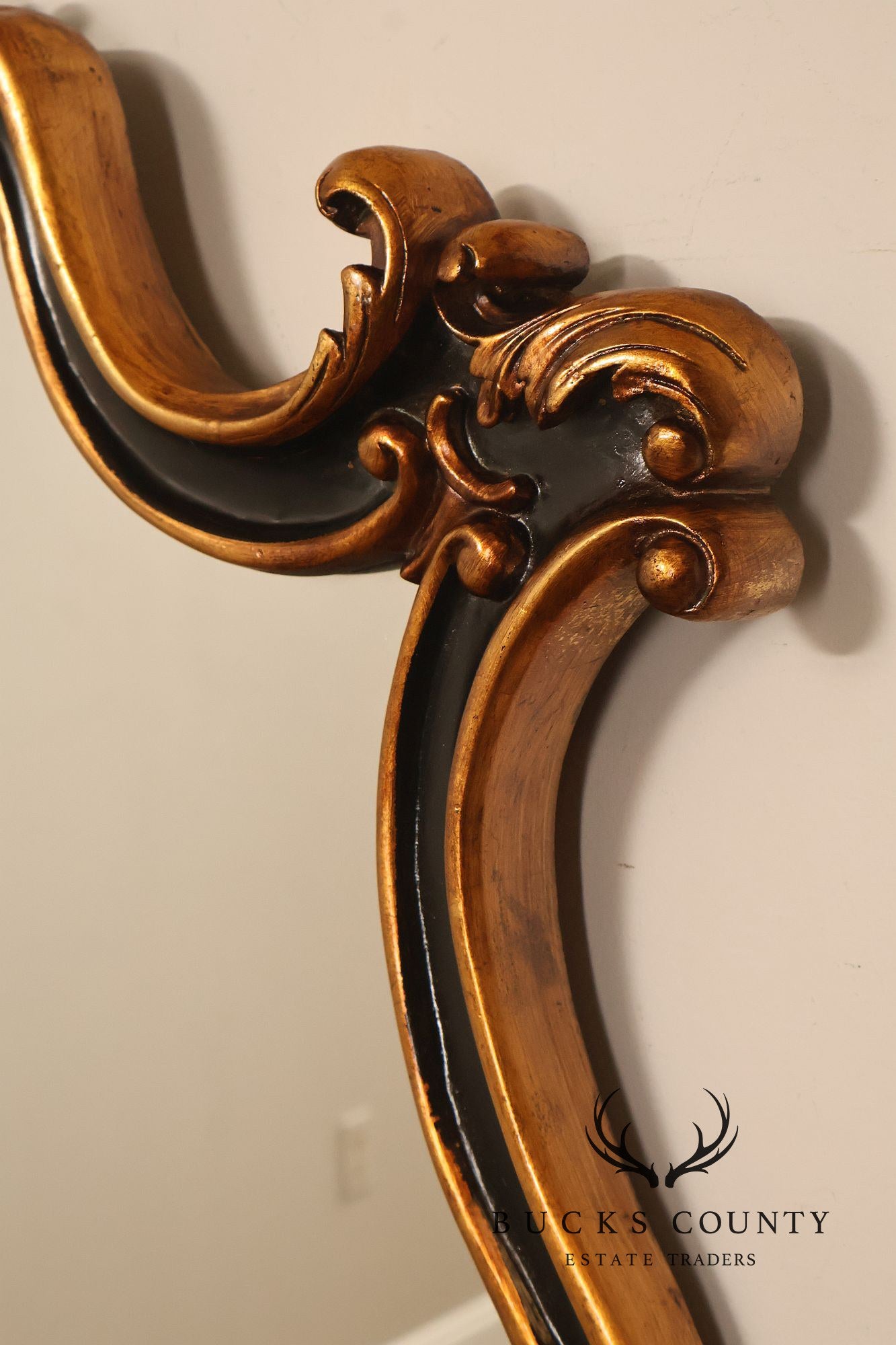 Rococo Style Large Carved Giltwood Wall Mirror