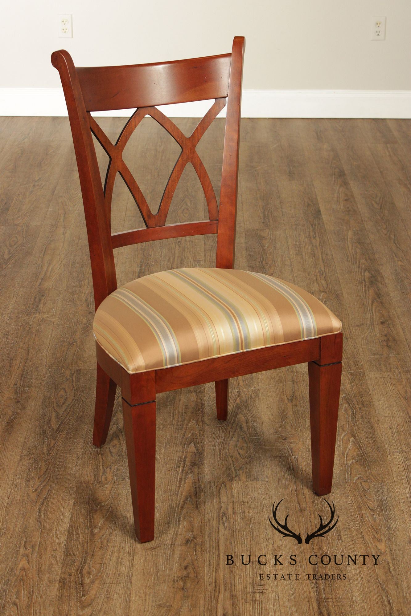 Harden Regency Style Set of Eight Cherry Dining Chairs