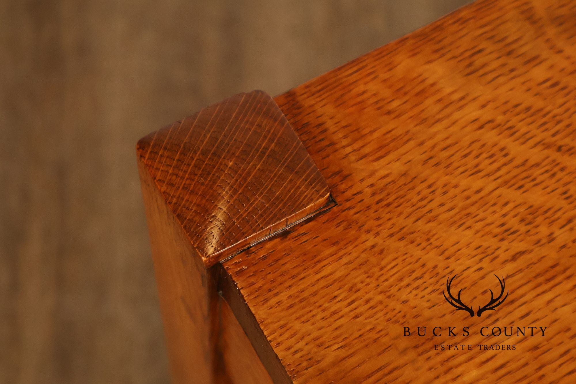 Stickley Mission Collection Pair of Oak Three-Drawer Nightstands