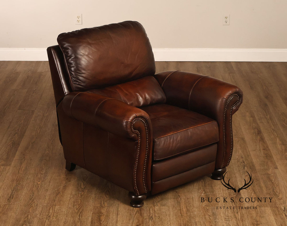 Traditional Brown Reclining Club Chair