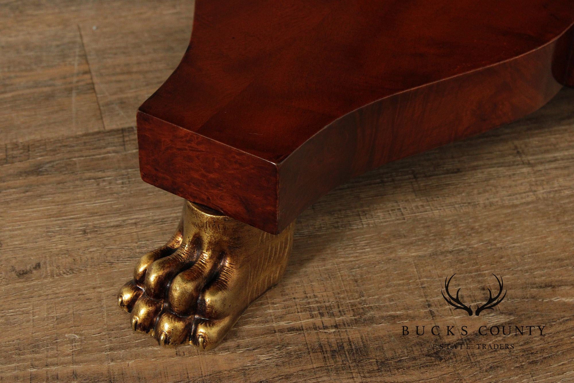 Rho Mobili D’Epoca Italian Empire Style Inlaid Mahogany Center Table