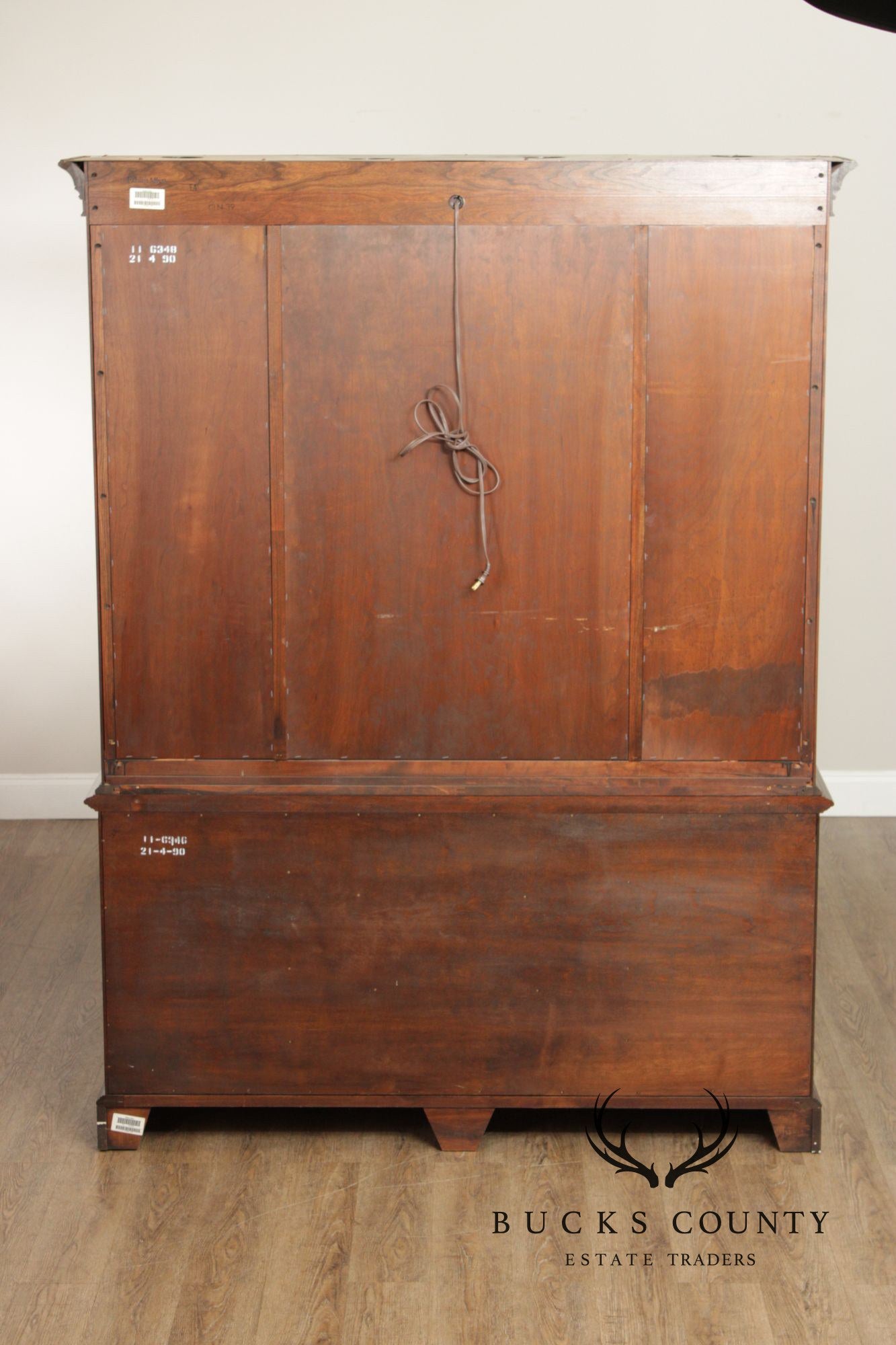 Ethan Allen Georgian Style Cherry China Cabinet