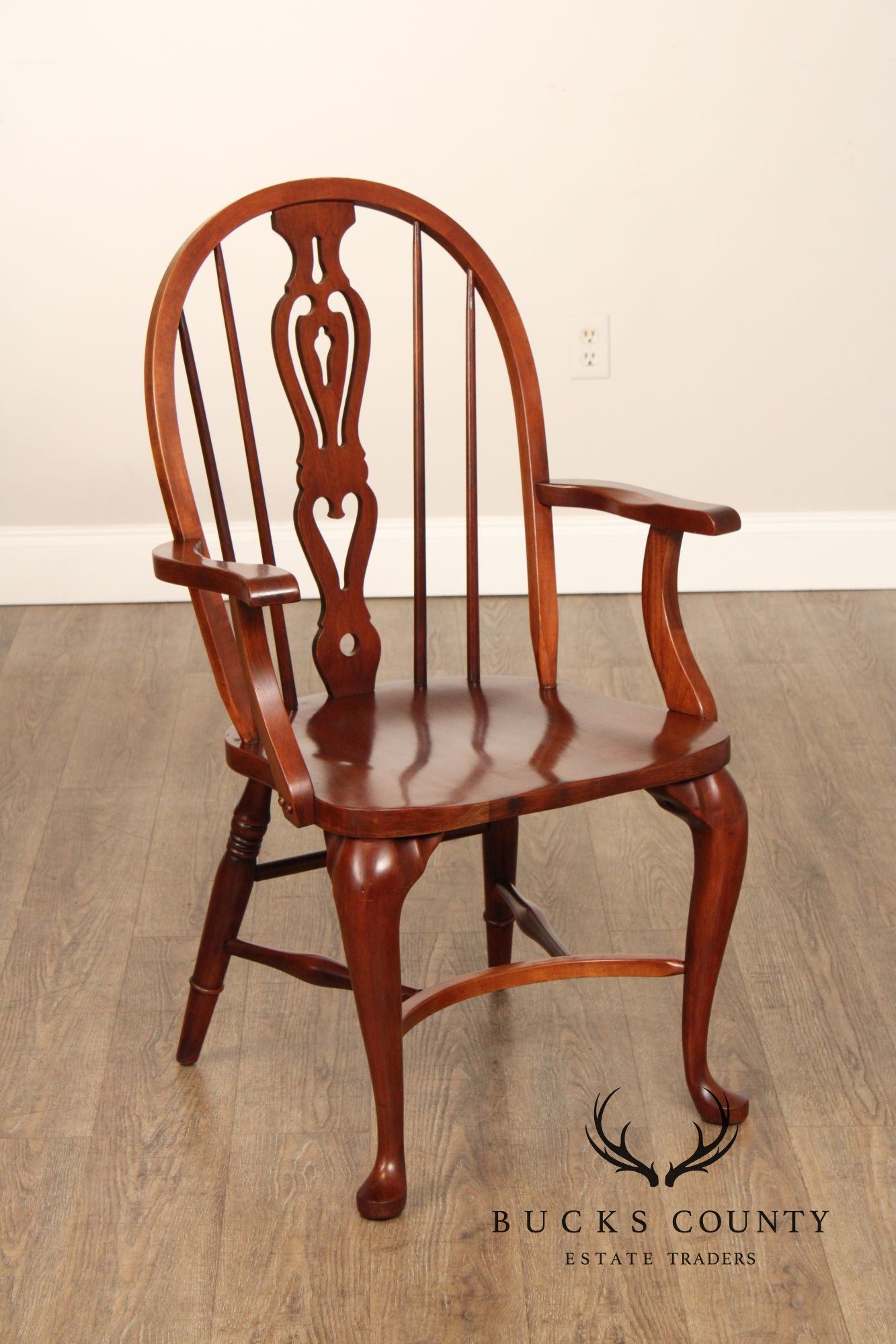 Pennsylvania House Set of Six Cherry Windsor Dining Chairs