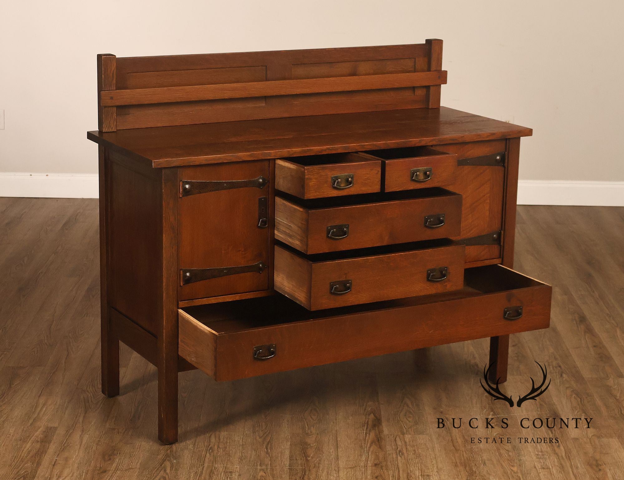 Antique L. & J.G. Stickley No. 735 Mission Oak Sideboard