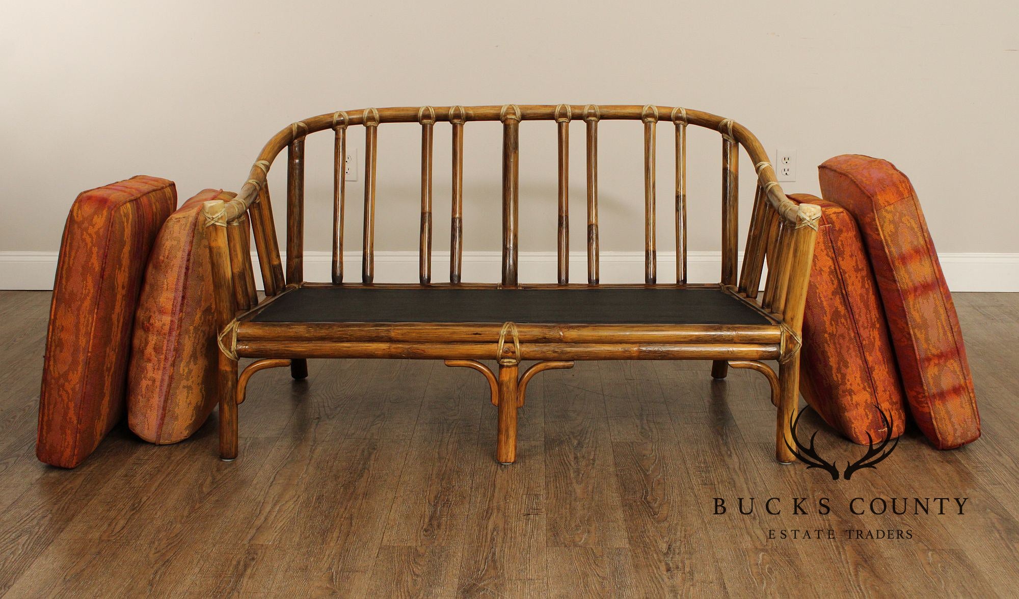 McGuire Vintage Bamboo Loveseat