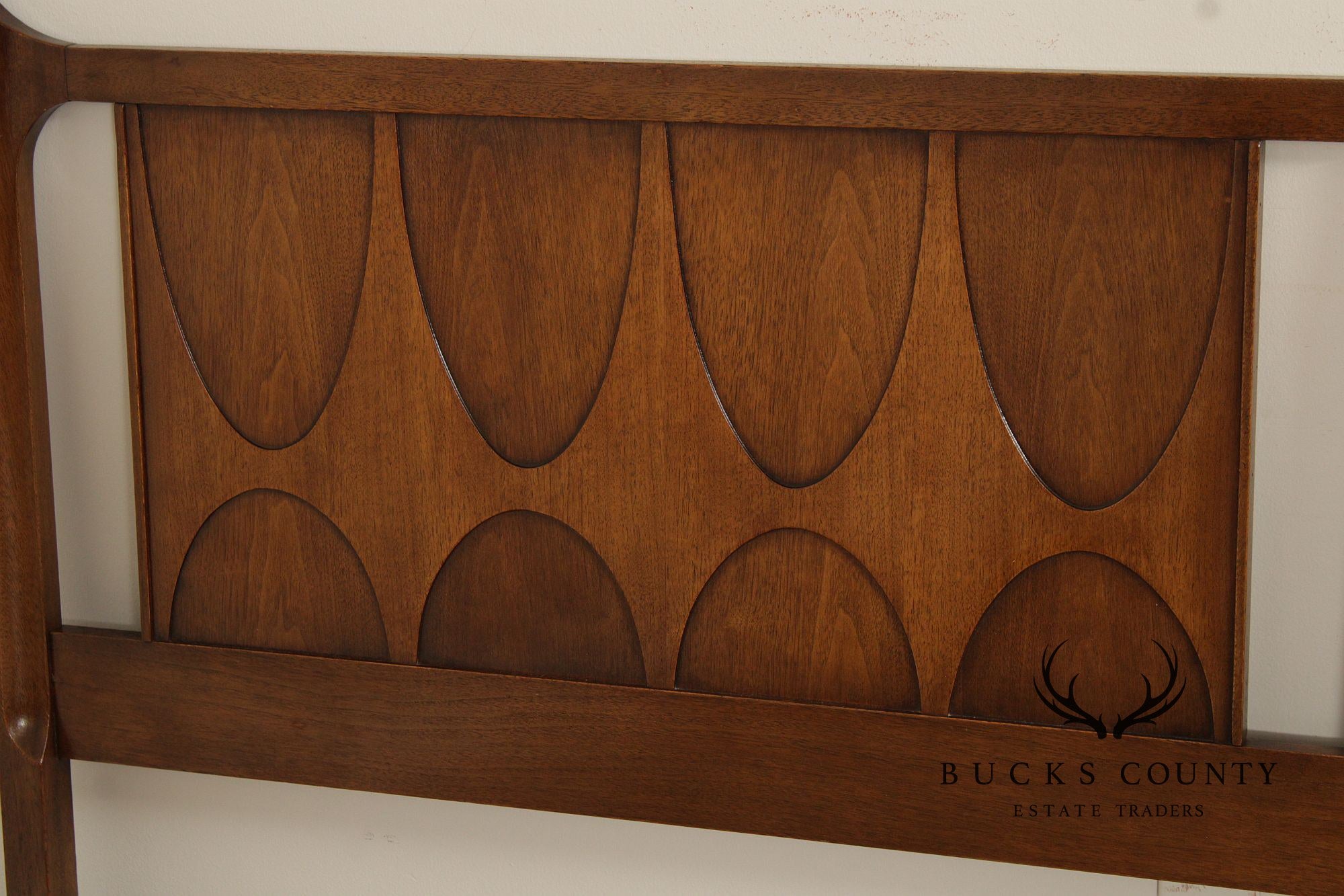 Broyhill Brasilia Mid Century Modern Walnut King Headboard