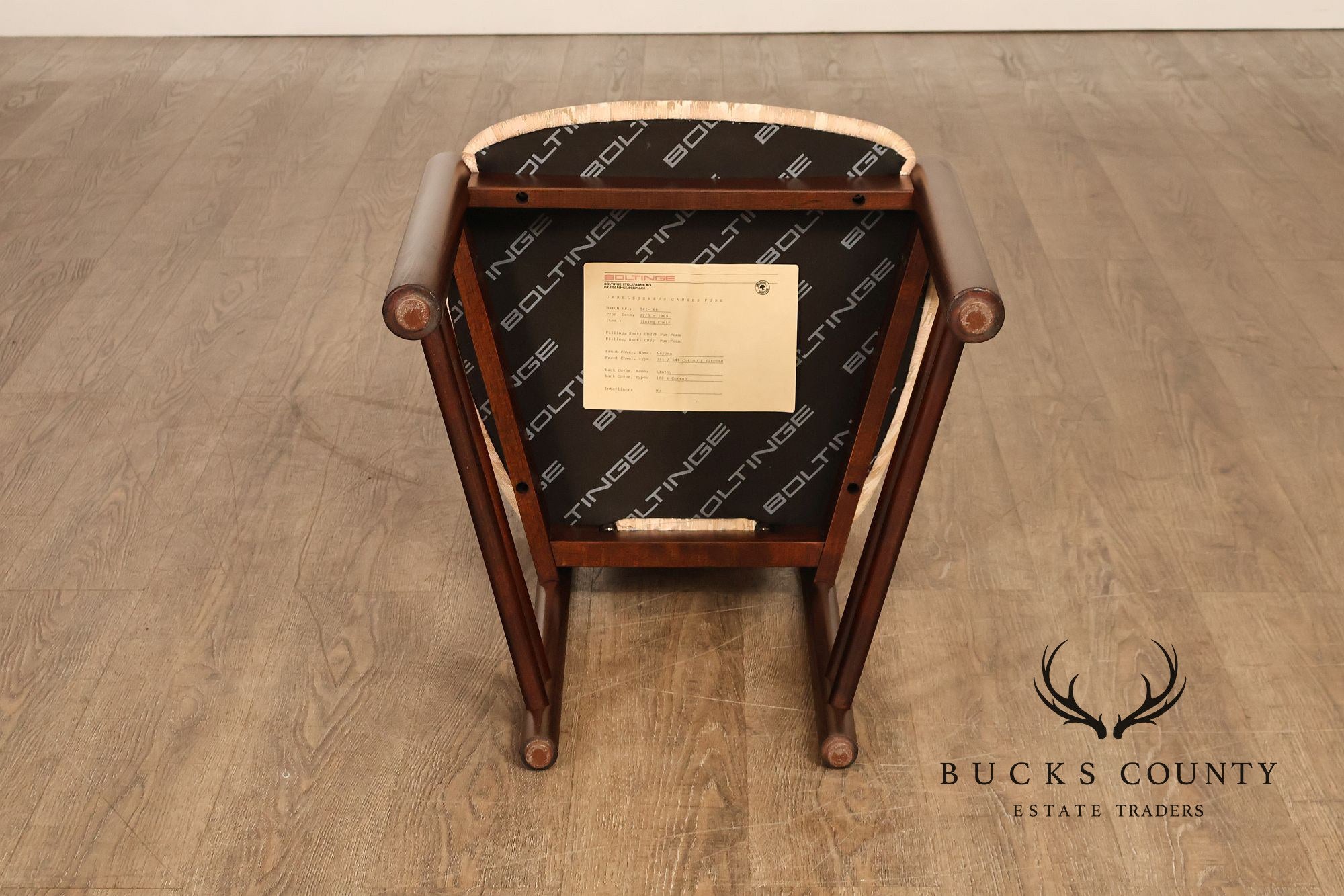 Boltinge Stolefabrik A/S Danish Modern Set Of Six Upholstered Dining Chairs