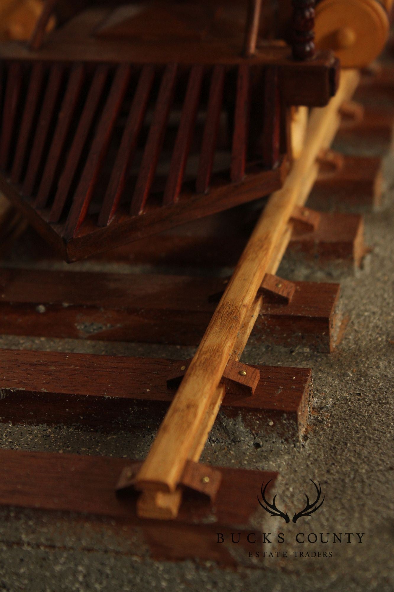 Philip Jacoby Carved Wood Model Train