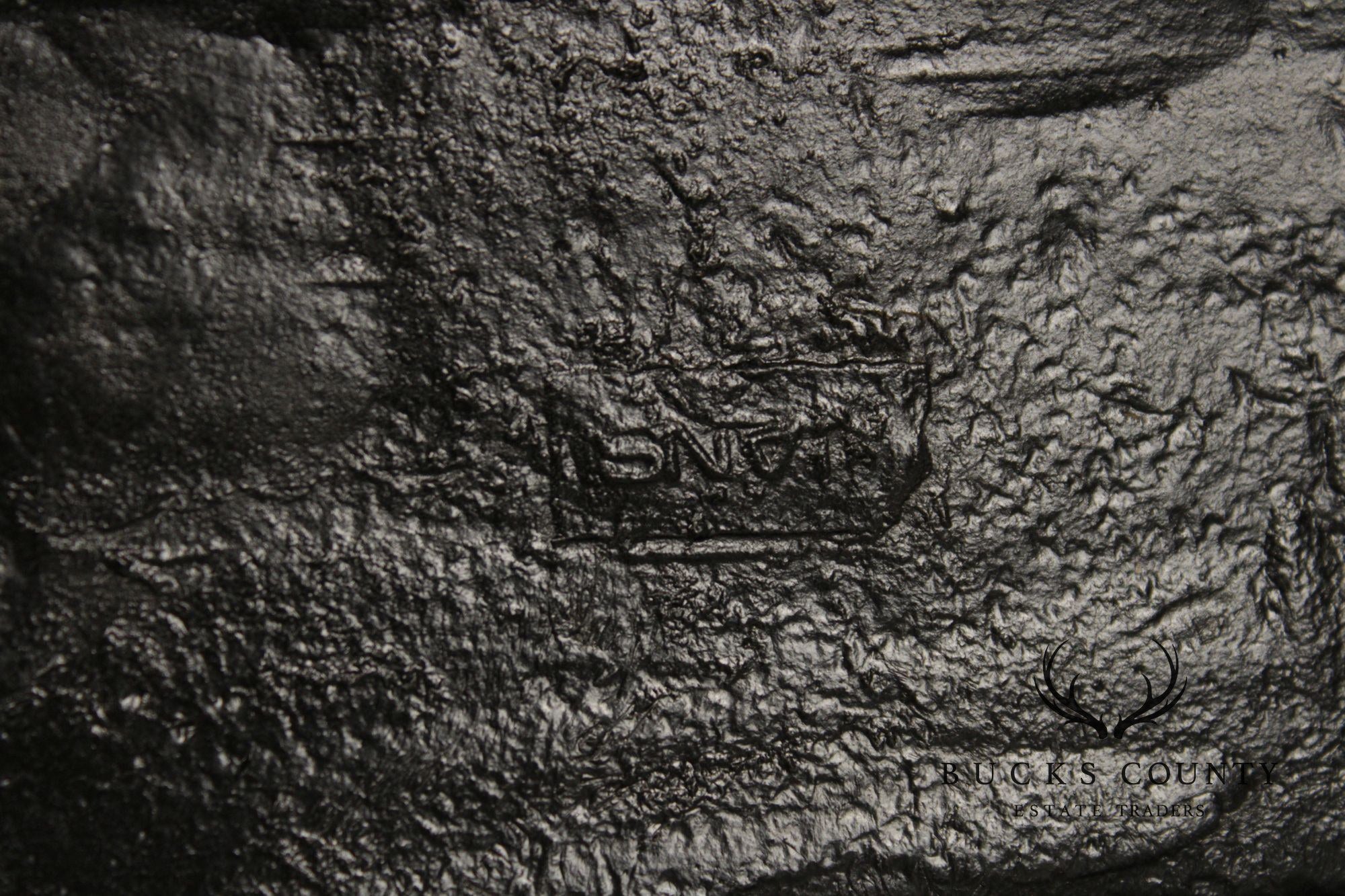 Vintage 'The Man in Khaki' Cast Iron Umbrella Stand