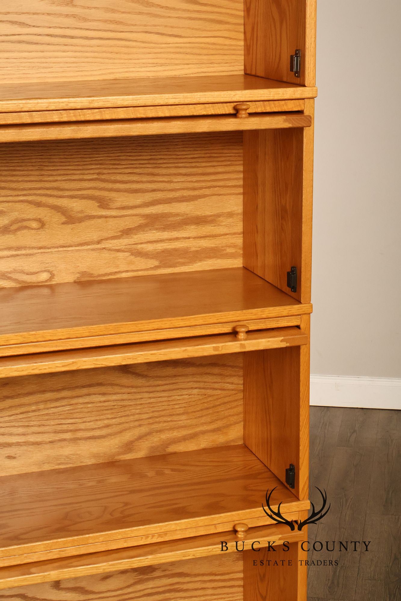 Amish Made Oak Five Stack Barrister Bookcase