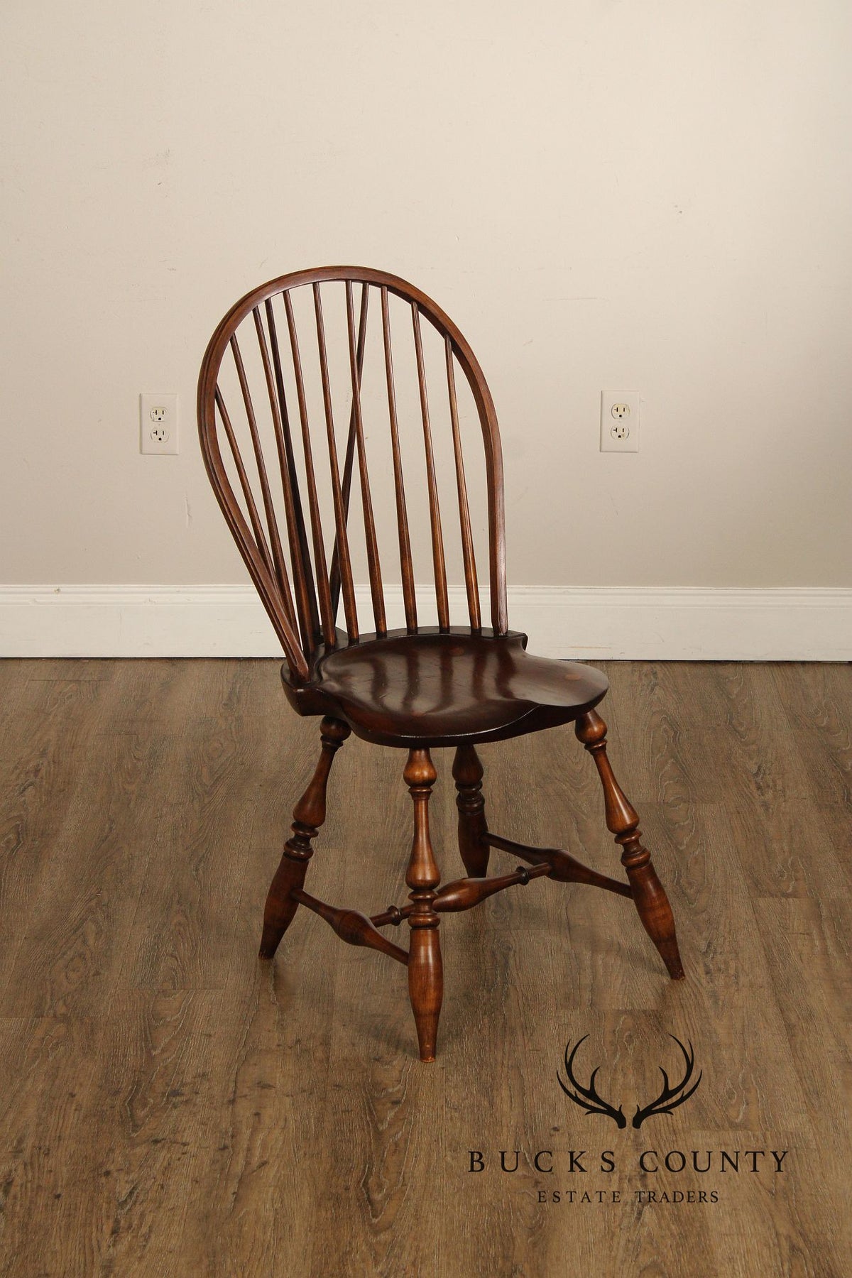 River Bend Chair Co. Brace Back Windsor Fan Back Side Chair