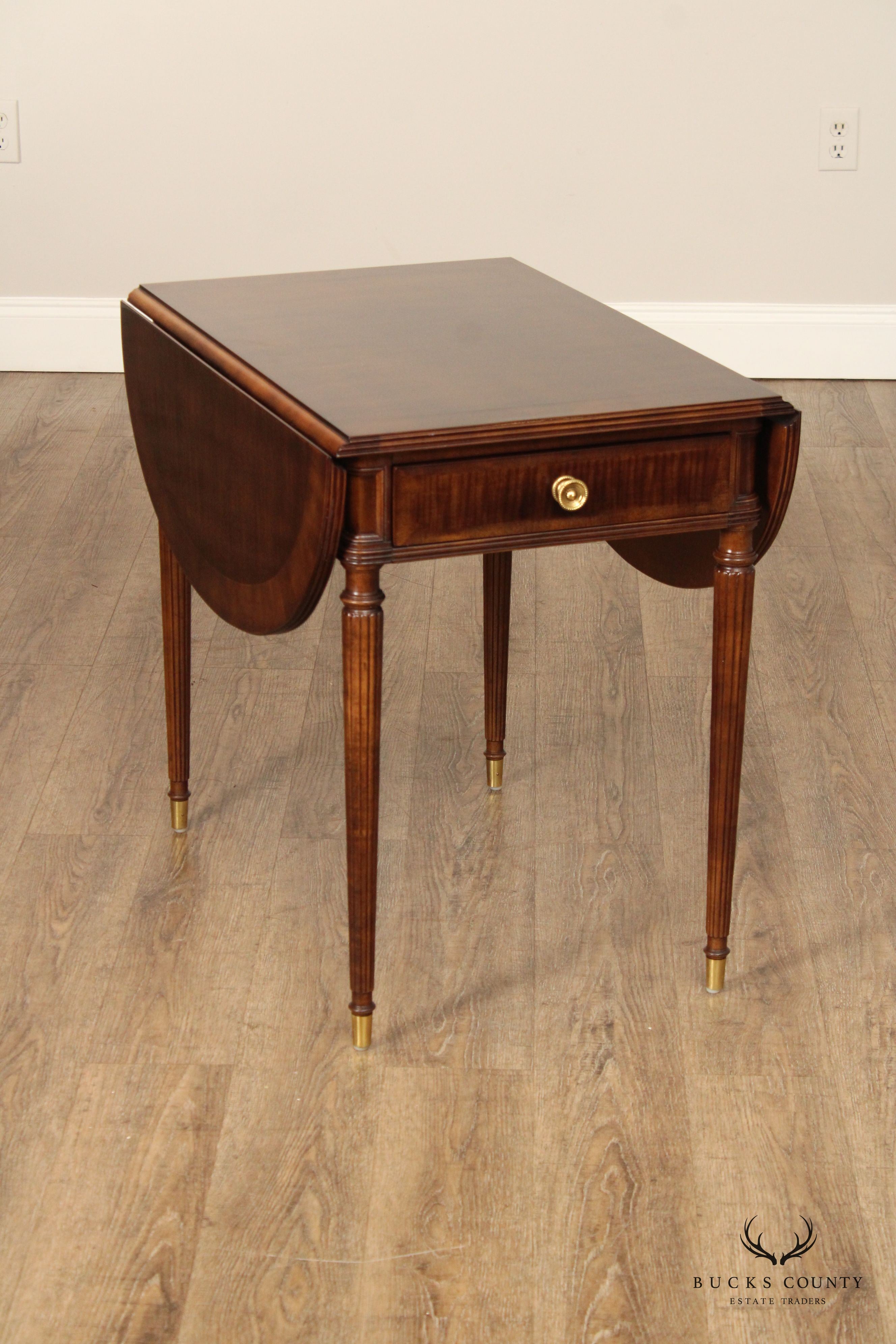 Henredon Federal Style Drop-Leaf Pembroke Table