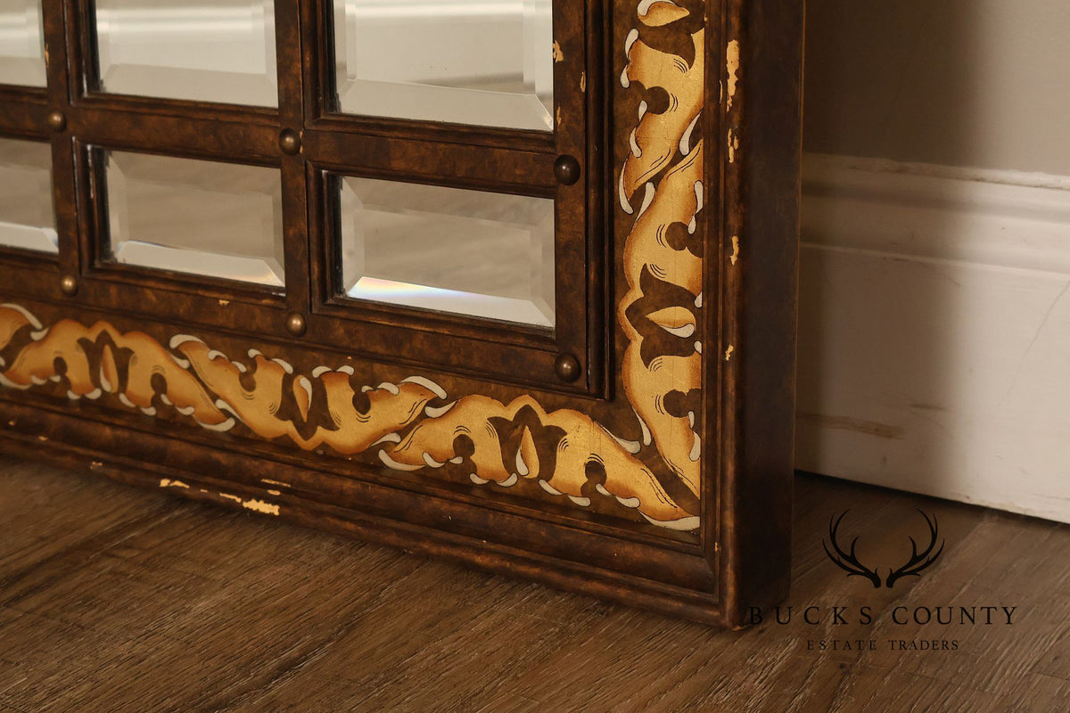 John Widdicomb British India Large Beveled Panel Wall Mirror