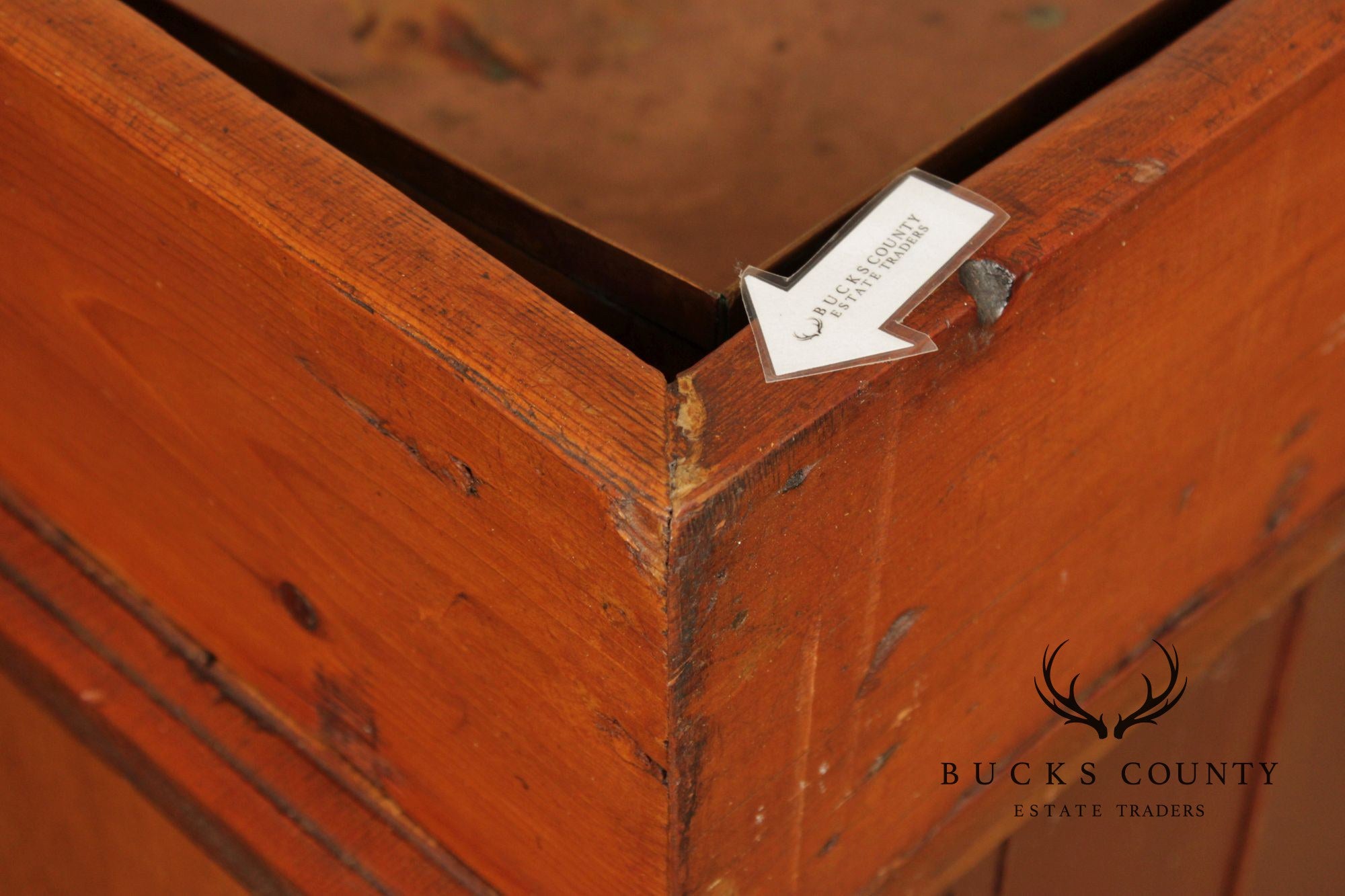 Antique Farmhouse Pine Dry Sink