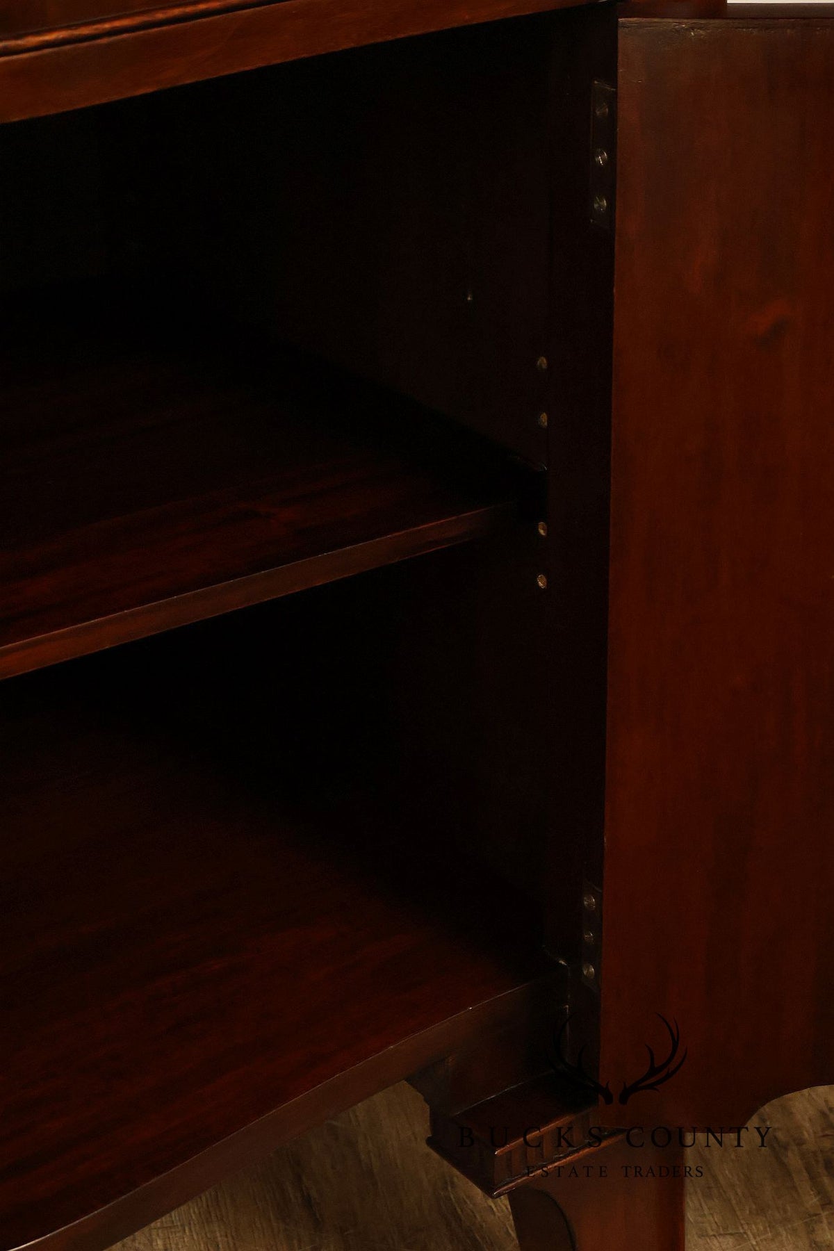Traditional Mahogany Pair Of  Bow Front Two Drawer And Two Door Cabinets