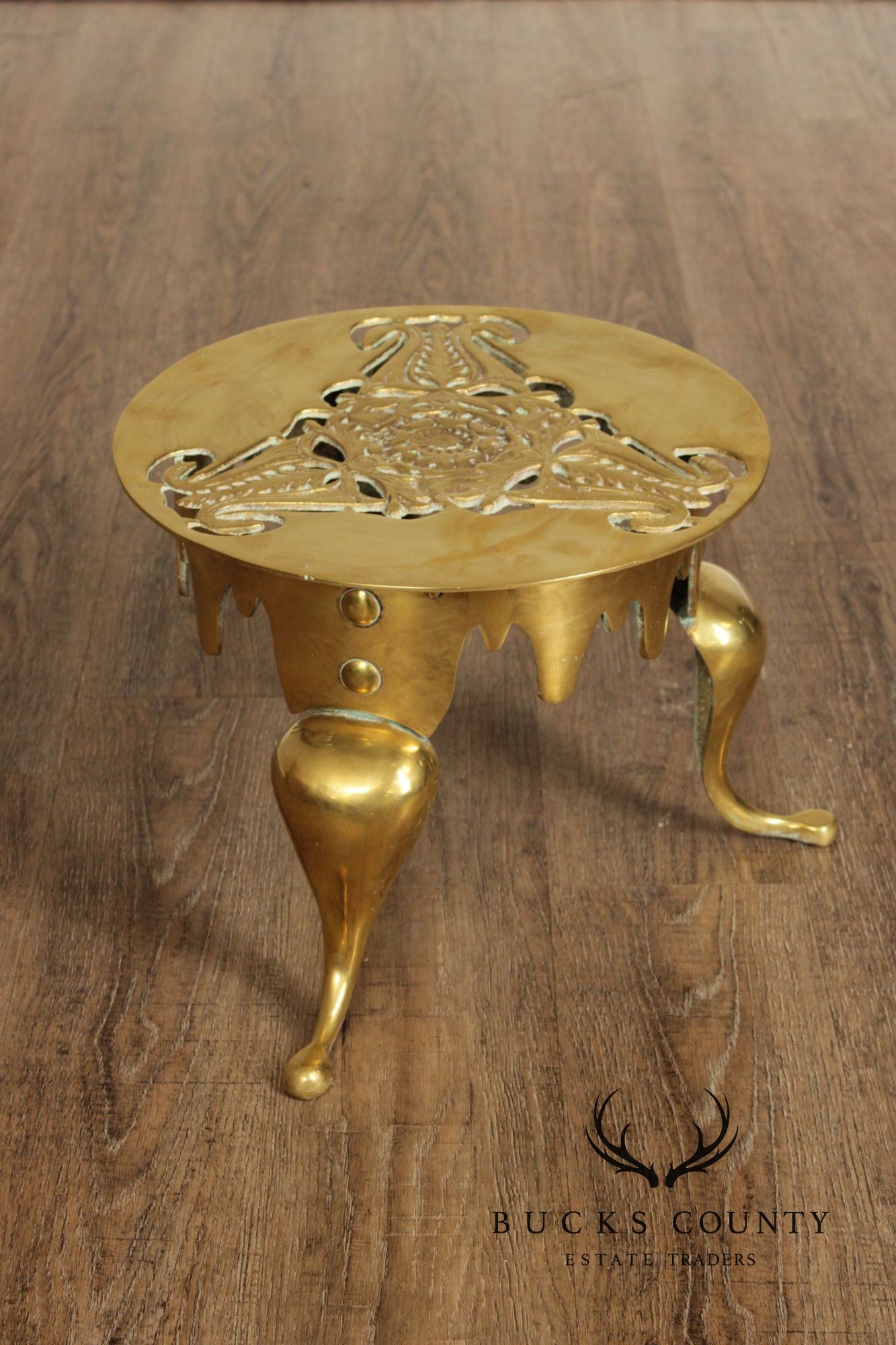 Vintage Brass Kettle Stand