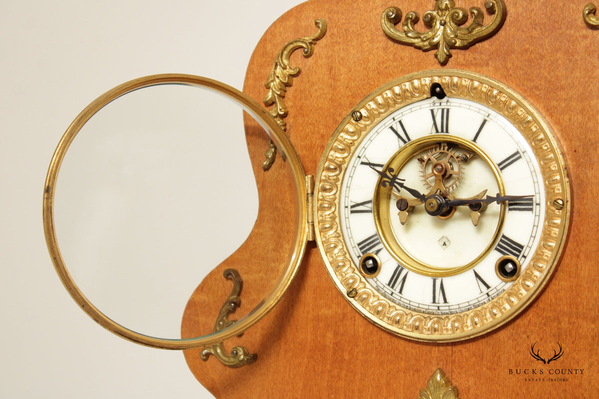 Ansonia French Art Nouveau Style Mantel Clock
