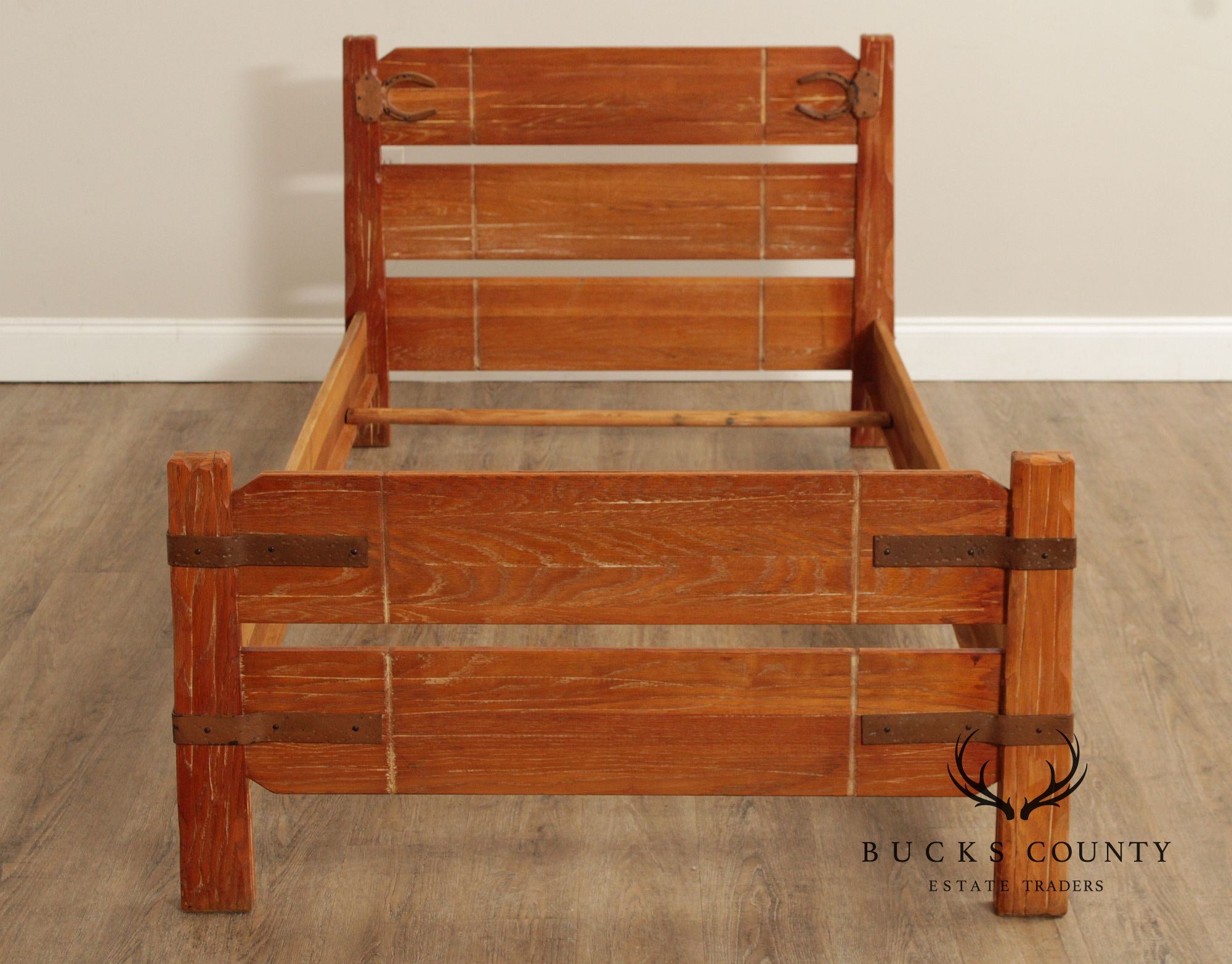 Brandt Ranch Oak Pair of Twin Beds