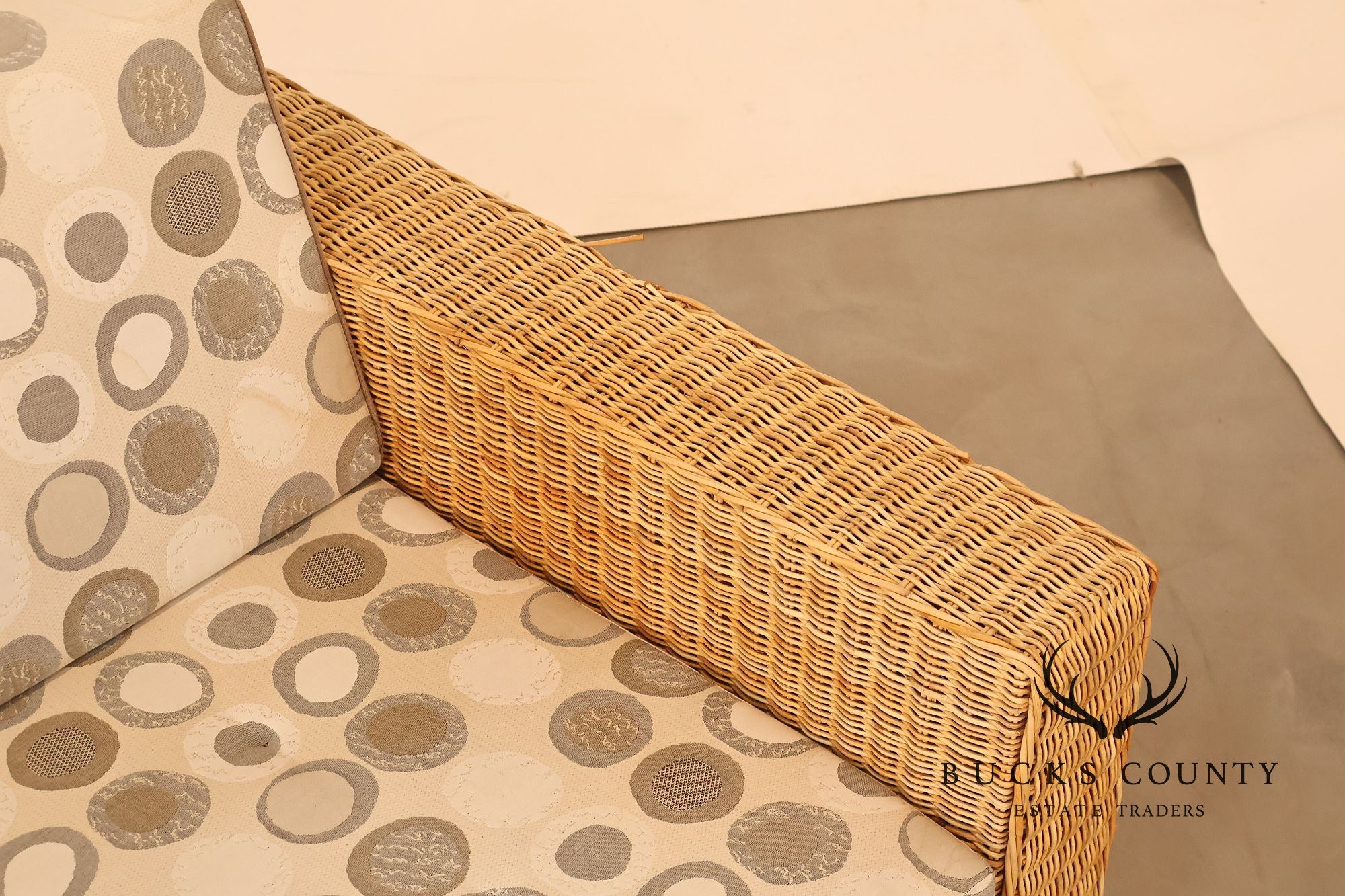 Gunther Lambert Wicker Sofa