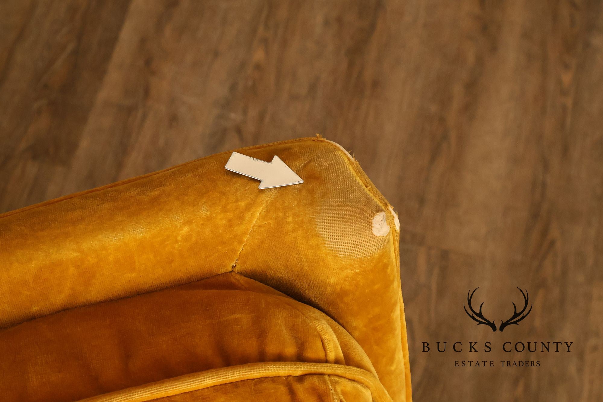 Mid Century Modern Tufted Lounge Chair and Ottoman