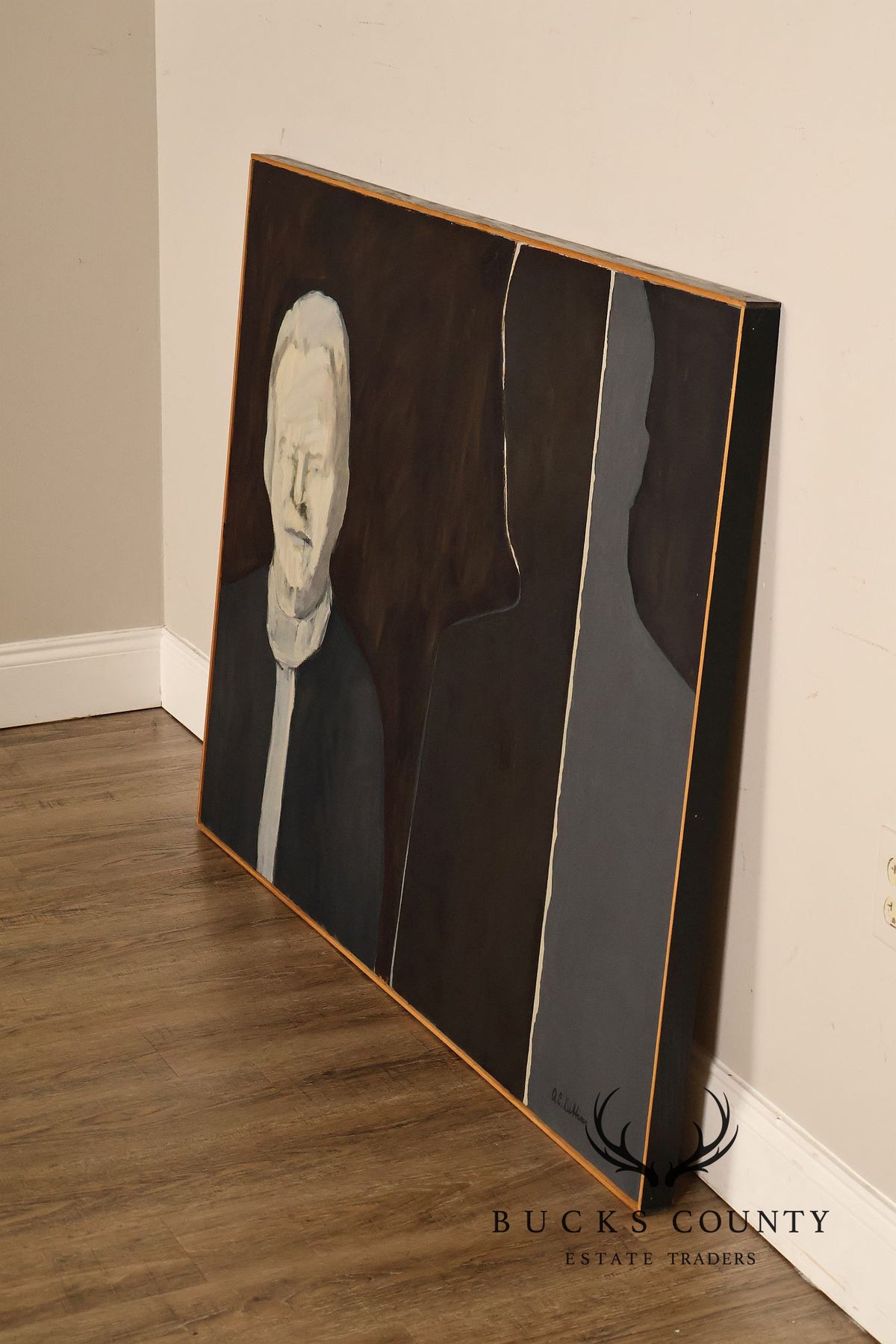 Anne Cooper Dobbins Oil Painting, 'Husband and Wife 2'