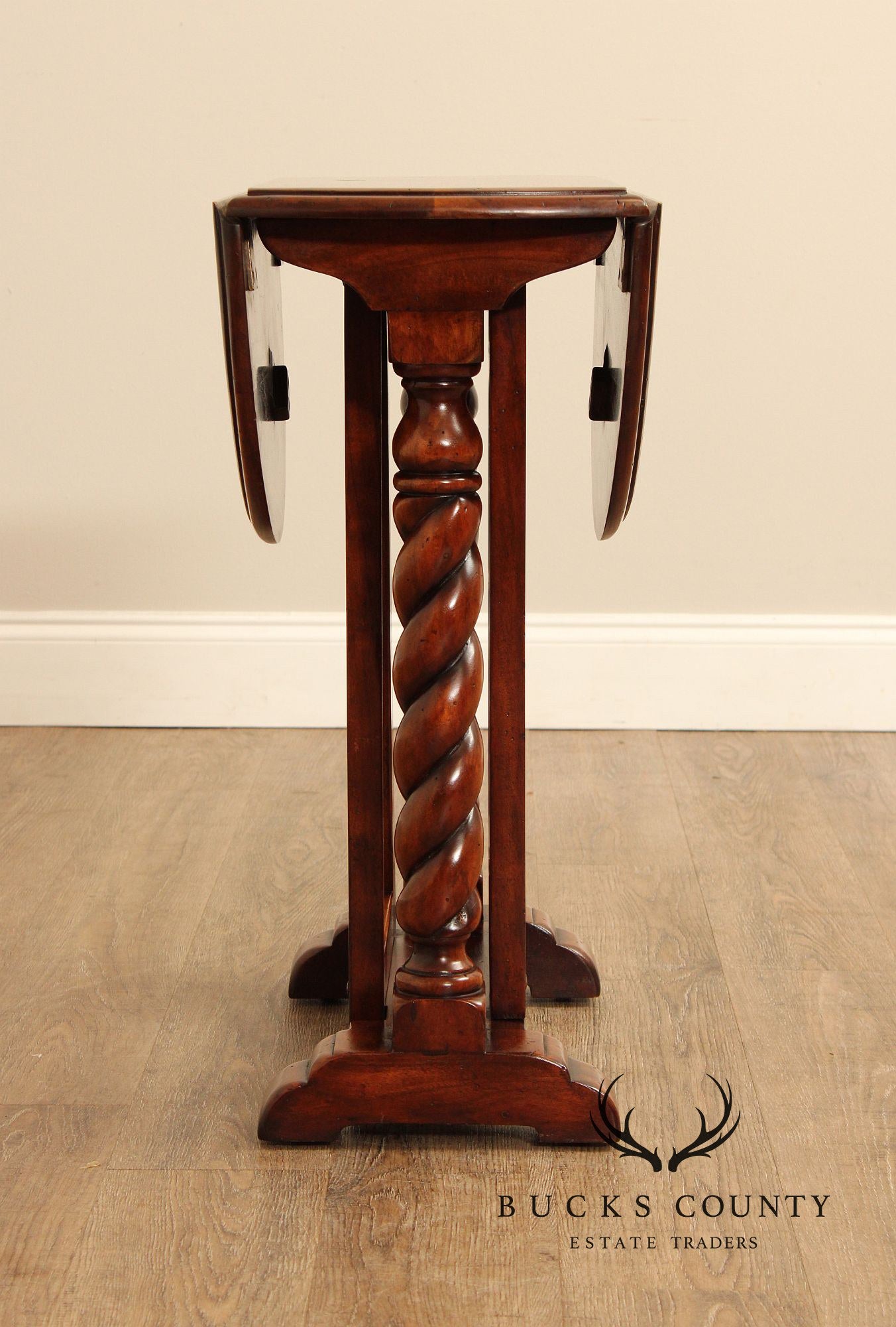 Theodore Alexander Jacobean Style Drop Leaf Side Table