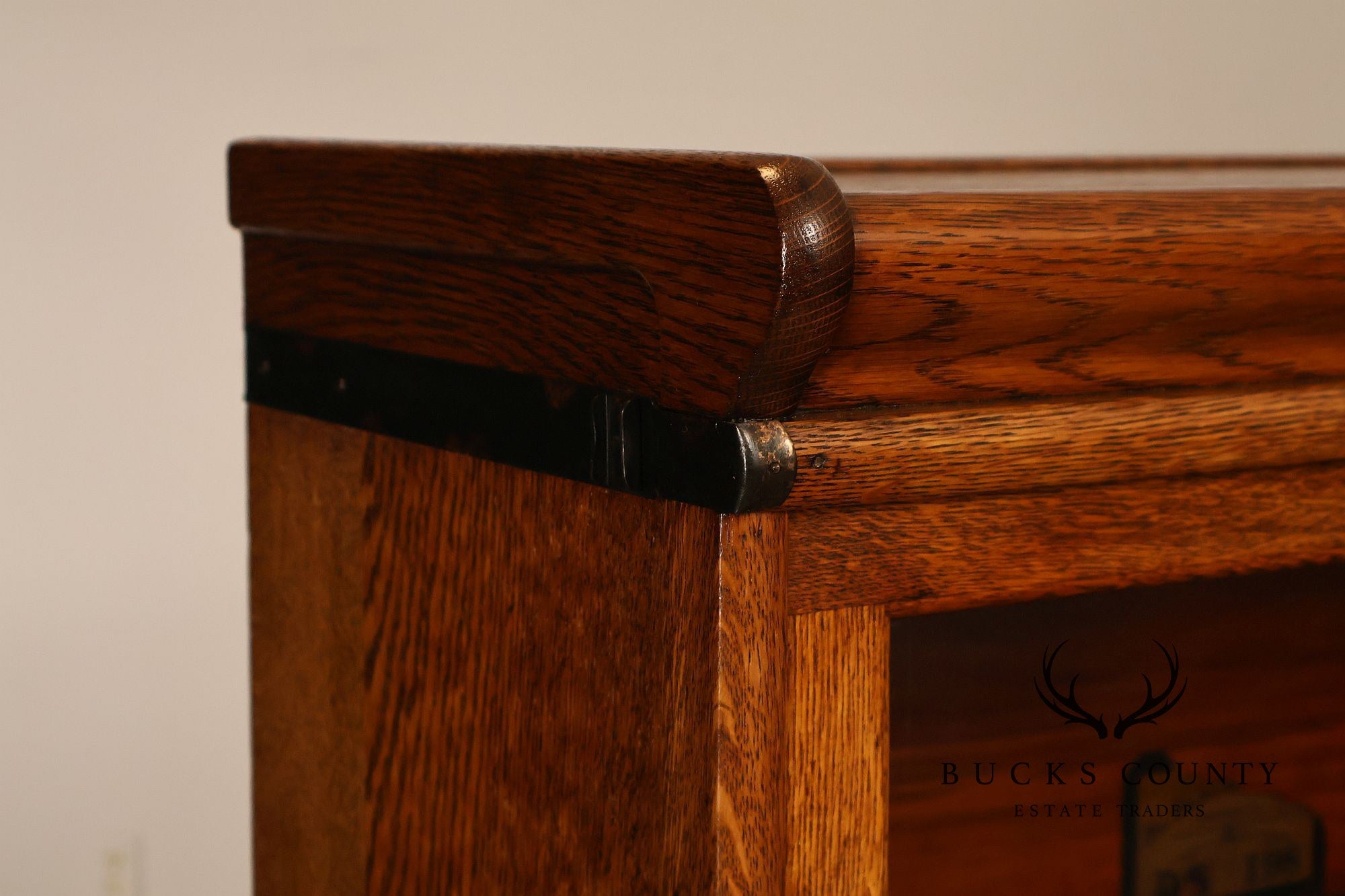 Antique Globe Wernicke Oak Four Stack Barrister Bookcase