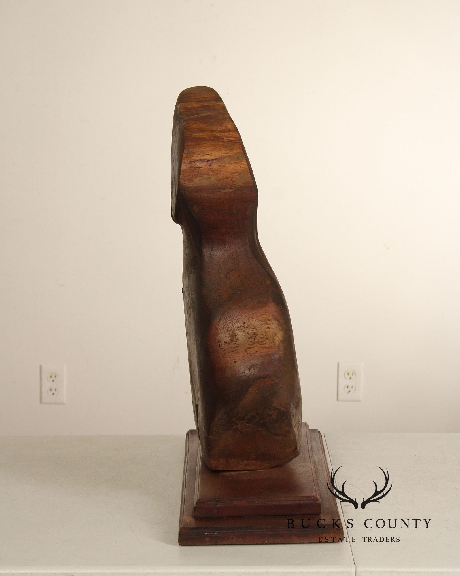 Raymond Rocklin Carved and Painted Wood Abstract Sculpture
