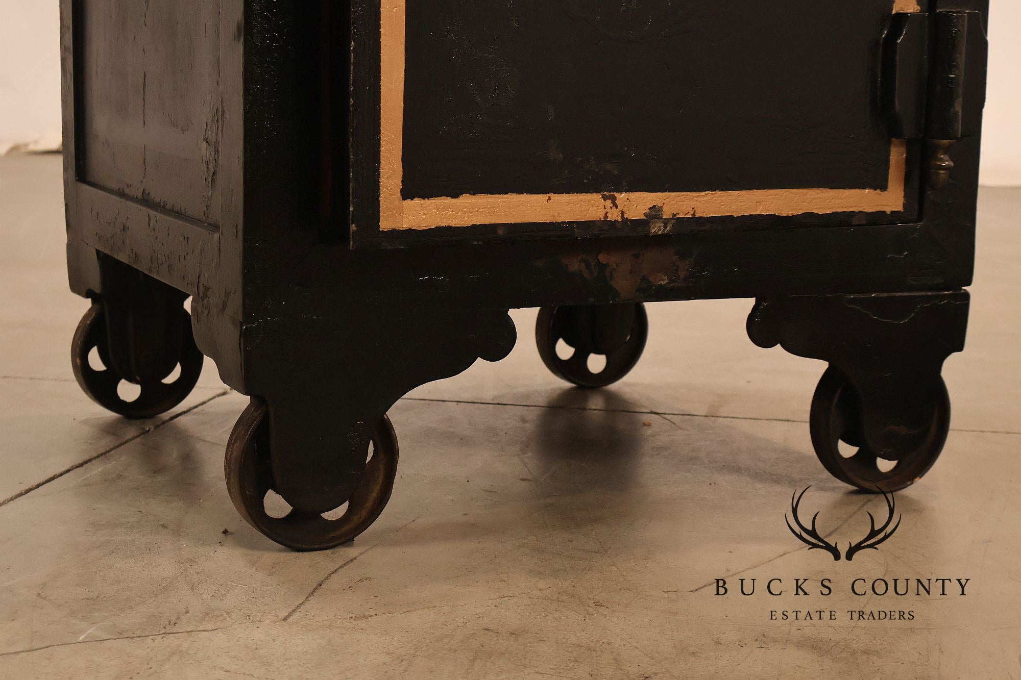 Antique Hassenforder Safe With Combination Lock And Casters